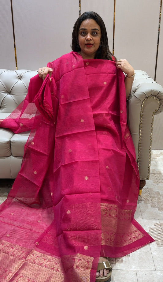 SEMI DUPION  UNSTITCHED SALWAR SUITS - IHA 21421