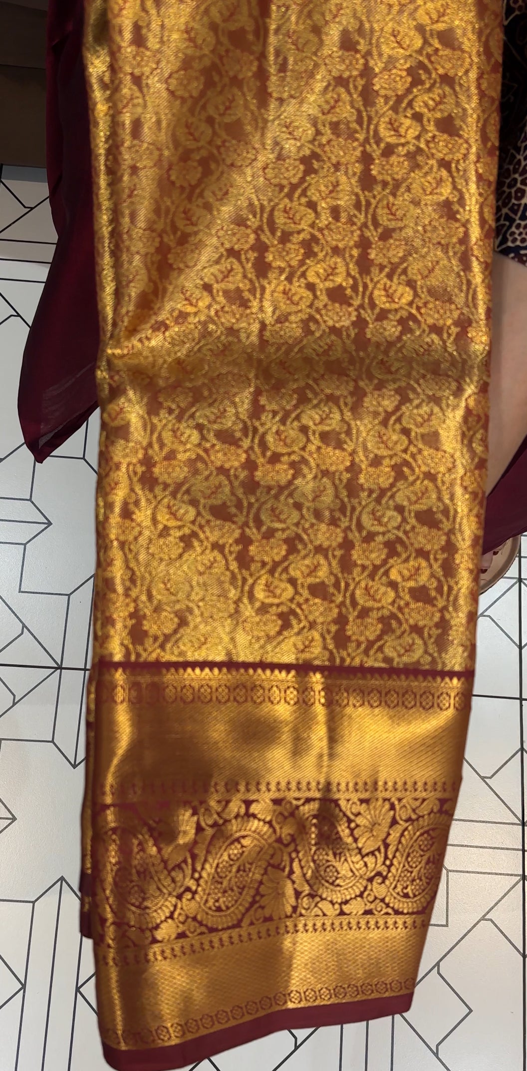 SEMI TISSUE KANCHIPURAM SILK SAREES - IHA 27831
