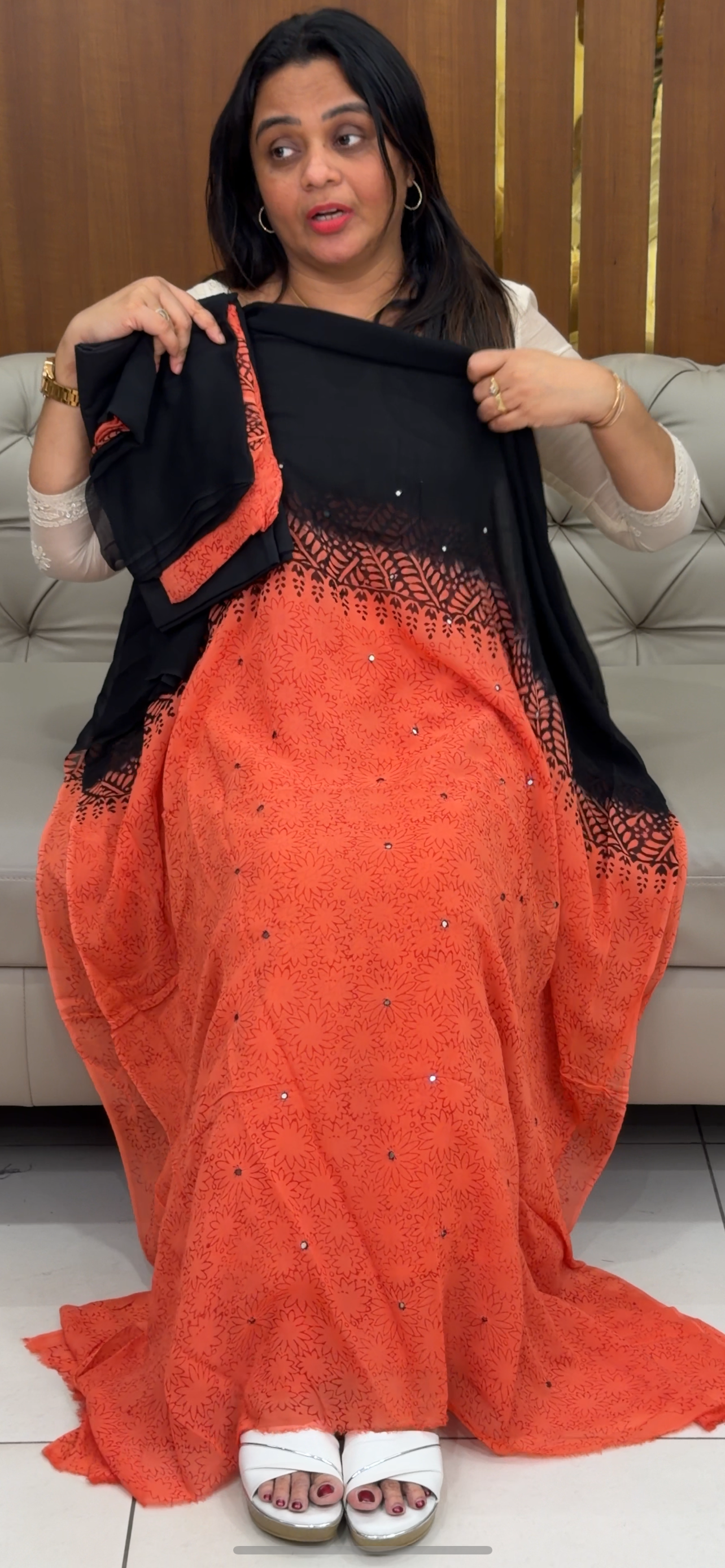 VISCOSE GEORGETTE UNSTITCHED SALWAR SUITS - IHA 29311