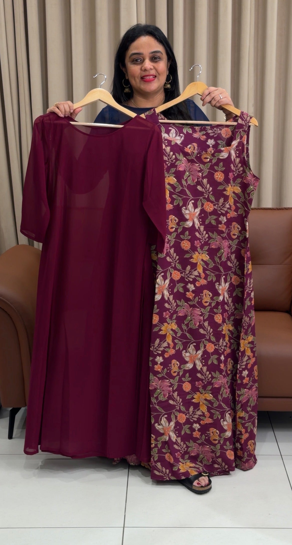 IHA IN-HOUSER PRINTED TOP AND JACKET - IHA 33962