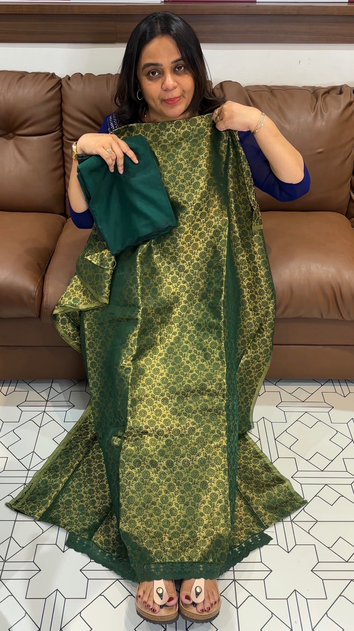 BANARASI UNSTITCHED SALWAR SUITS -  IHA 28067