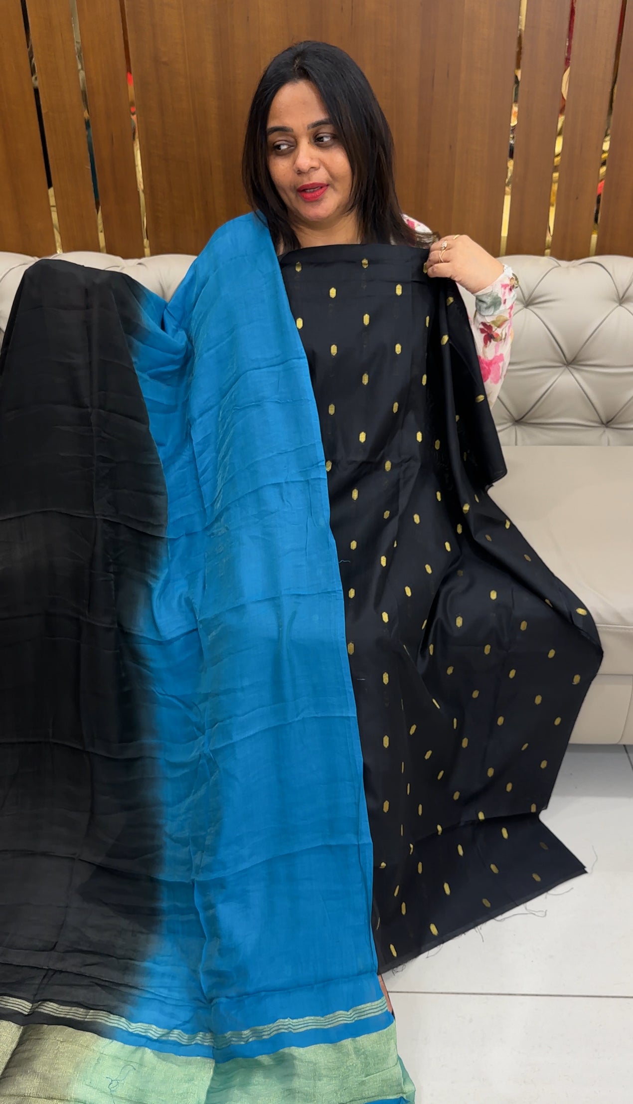 SILK COTTON UNSTITCHED SALWAR SUITS - IHA 26078