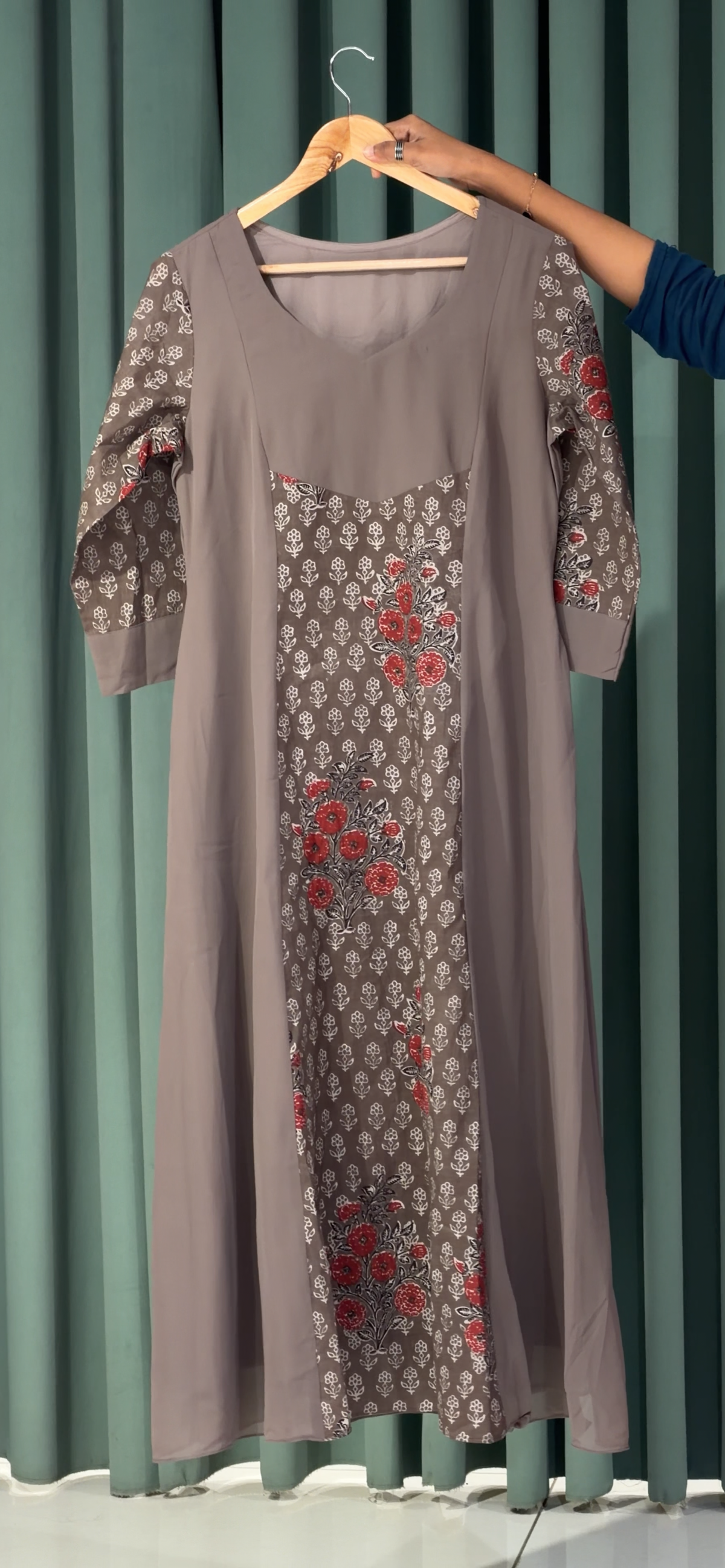 IHA'S IN-HOUSE GEORGETTE LONG TOPS - IHA 35989