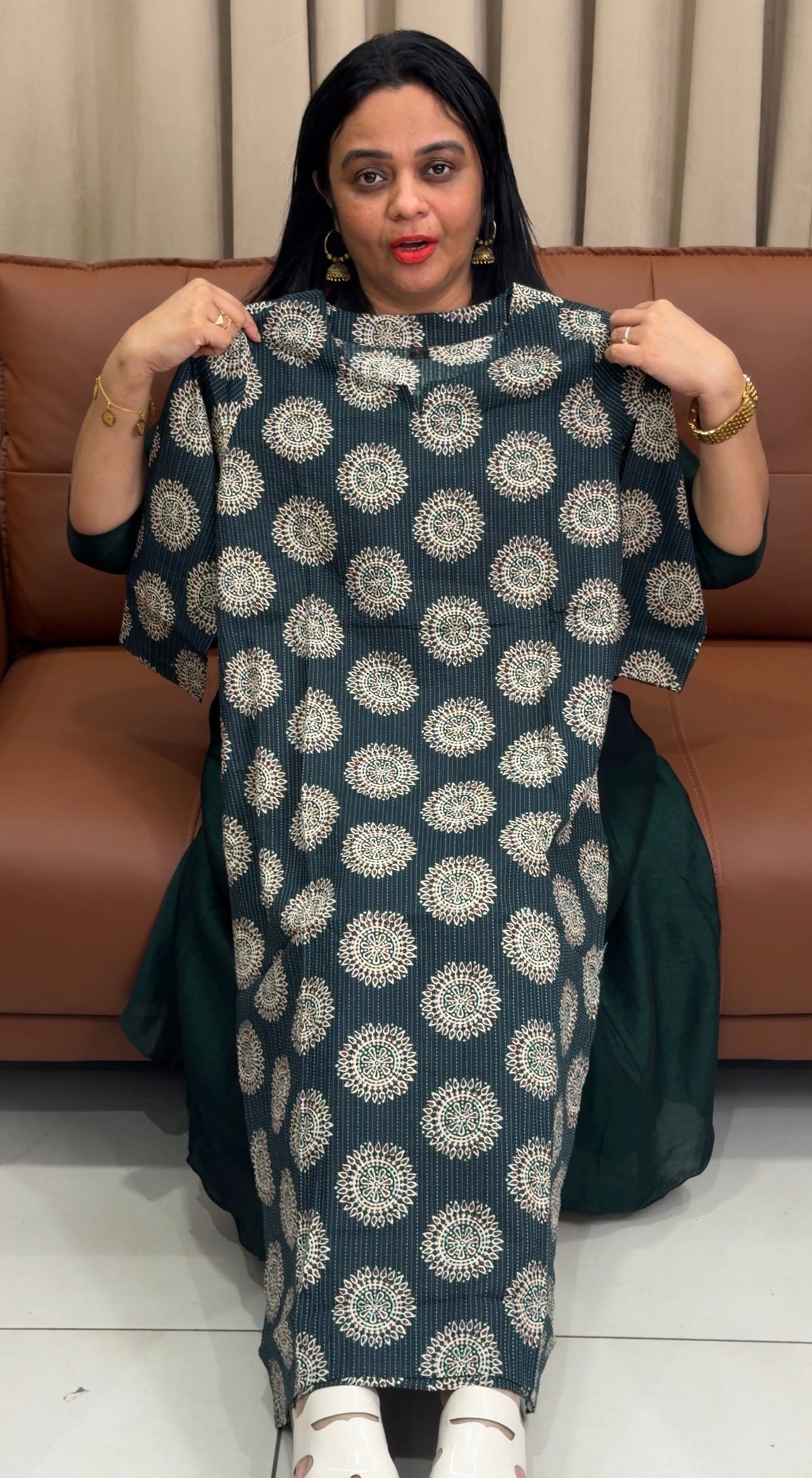 PRINTED COTTON TOPS - IHA 35754