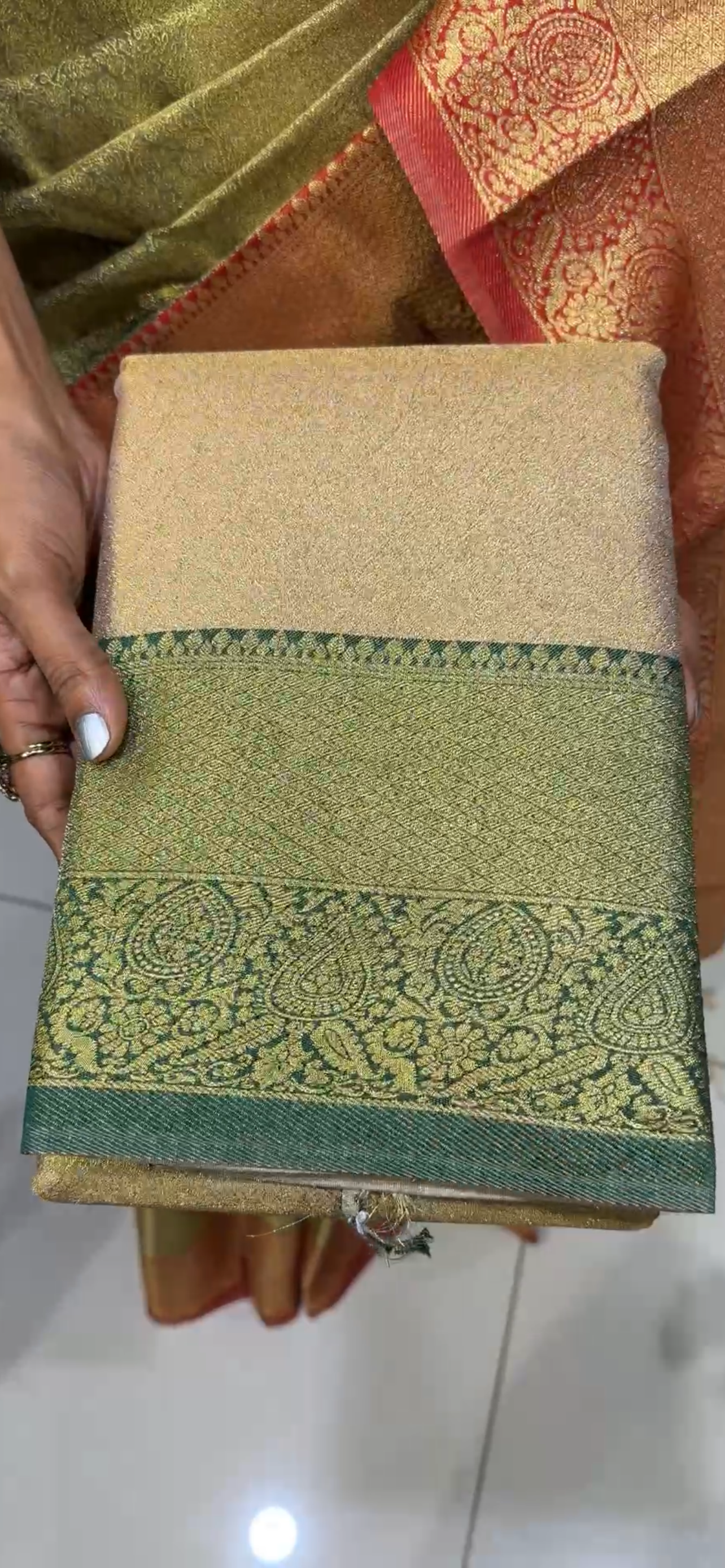 SEMI BROCADE SAREES - IHA 33514