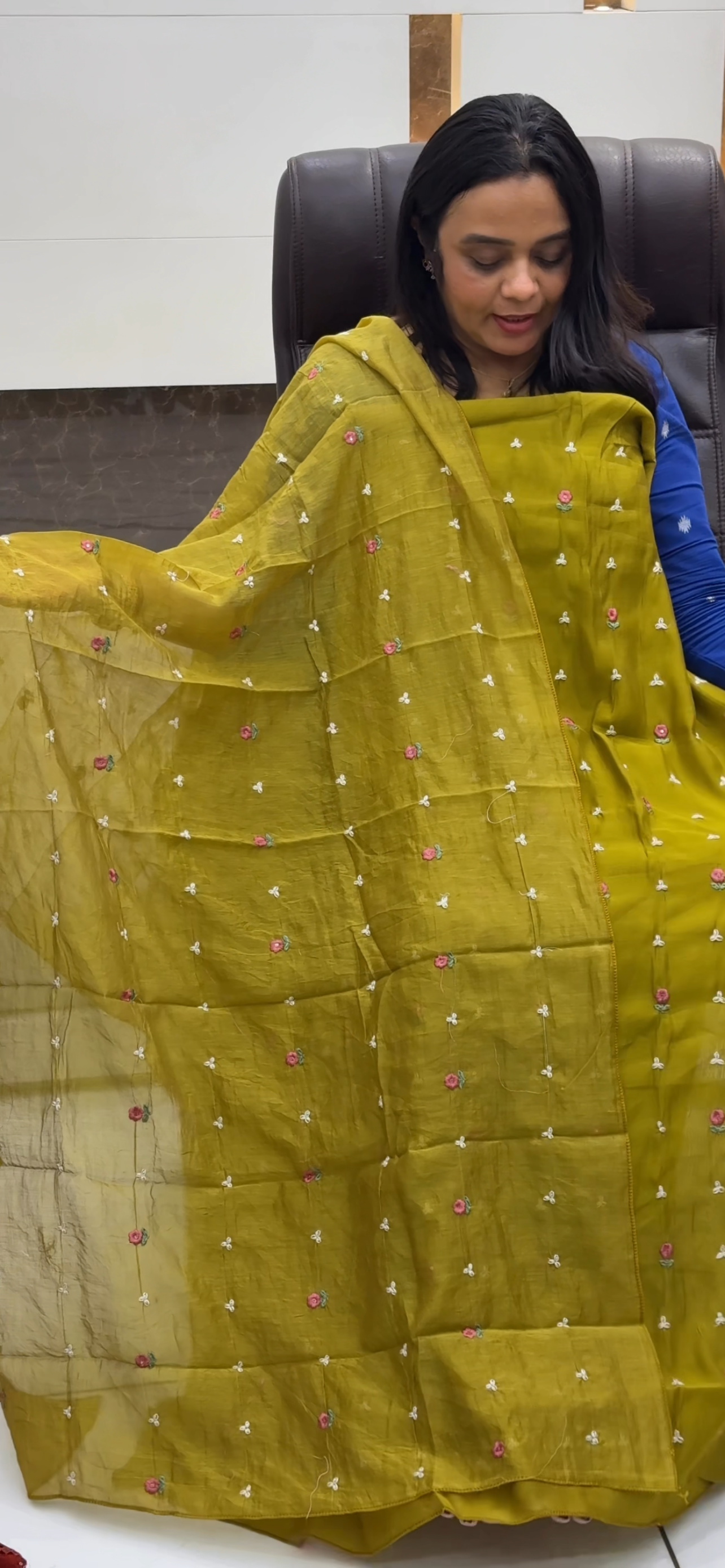 MUL CHANDERI UNSTITCHED SALWAR SUITS - IHA 33179