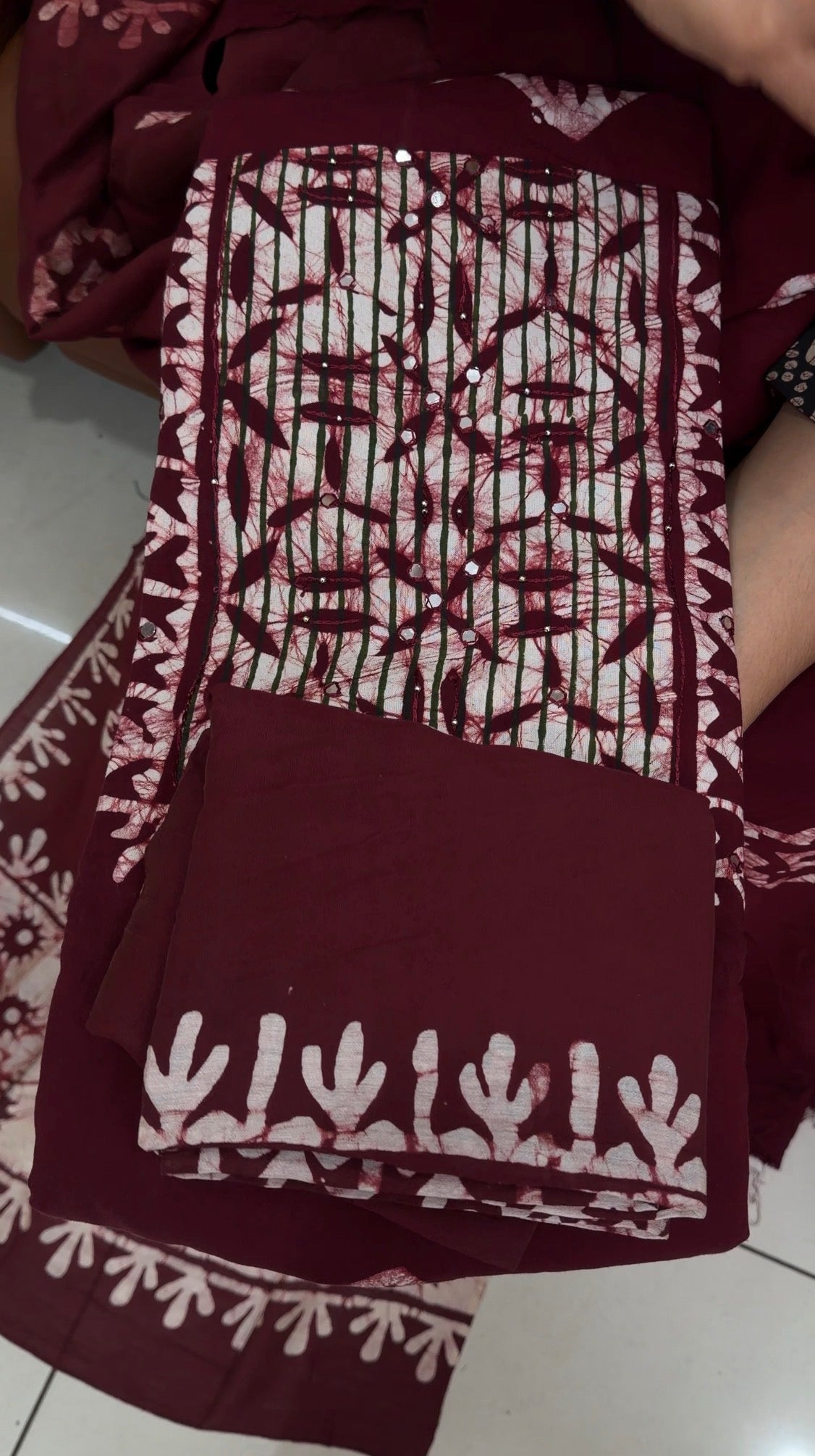 BATIK PRINTED UNSTITCHED SALWAR SUTS - IHA 34966