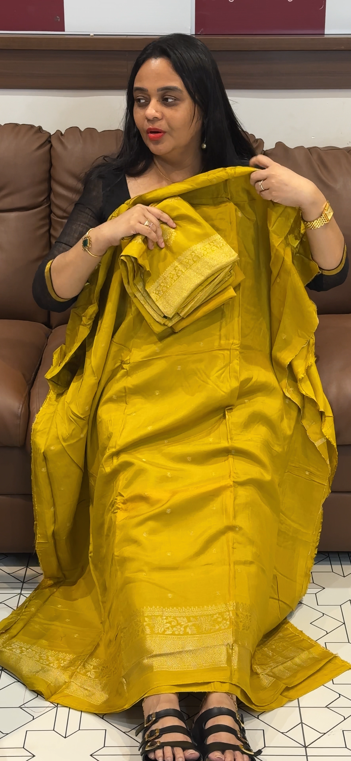 BANARASI UNSTITCHED SALWAR SUITS - IHA 35531