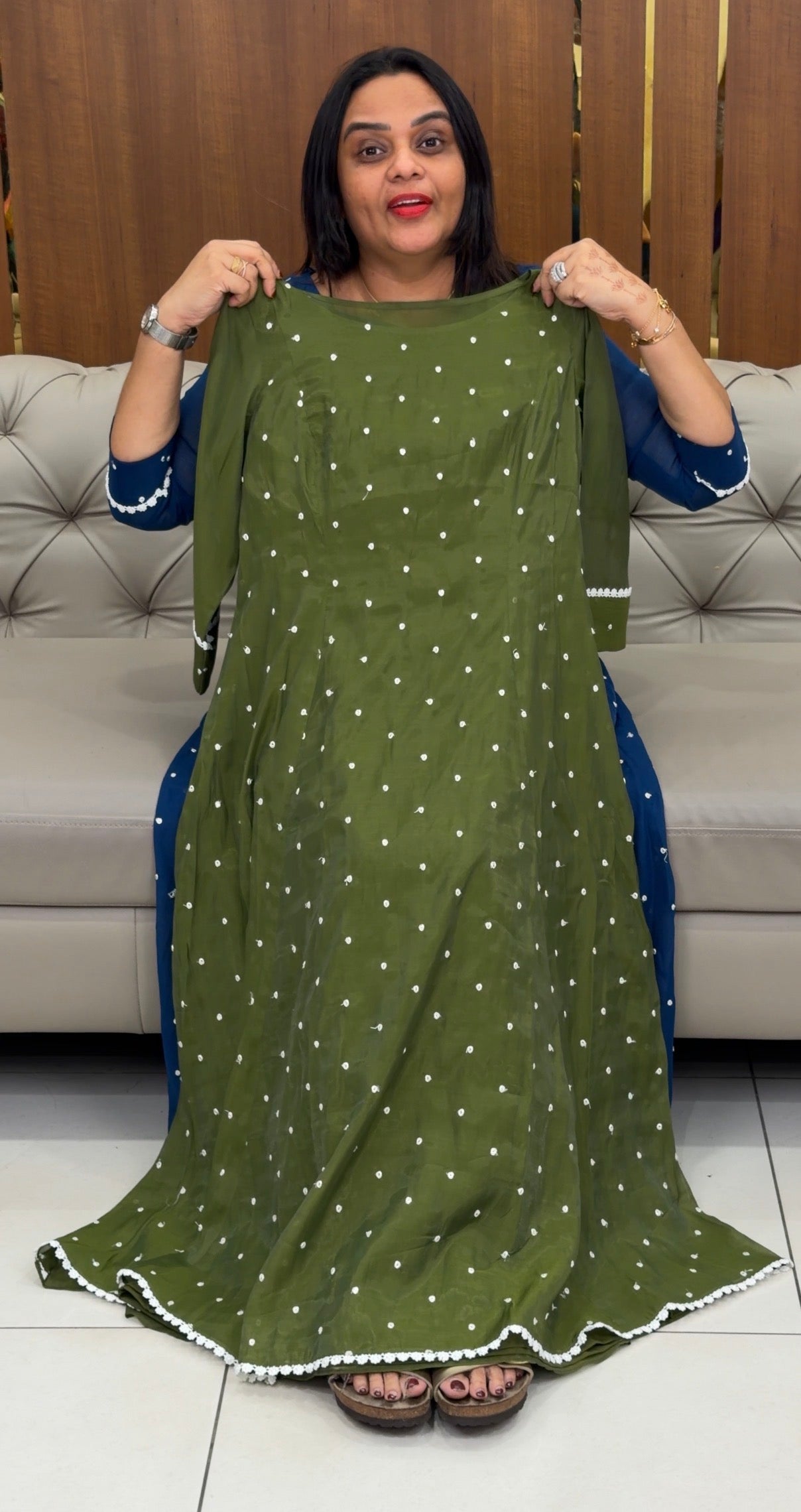 IHA'S IN-HOUSE MUL CHANDRI ALINE TOPS - IHA 31908