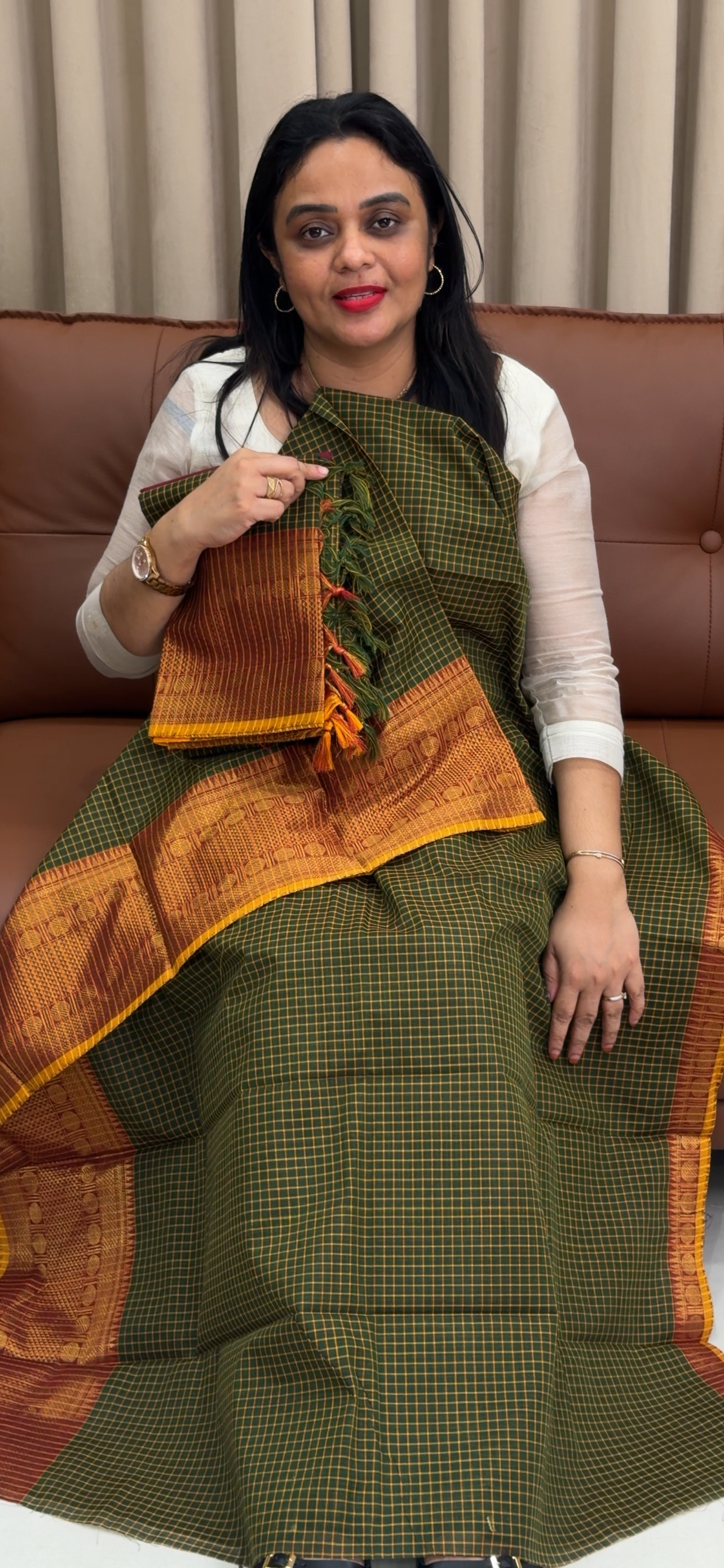 HANDLOOM UNSTITCHED SALWAR SUITS - IHA 33929