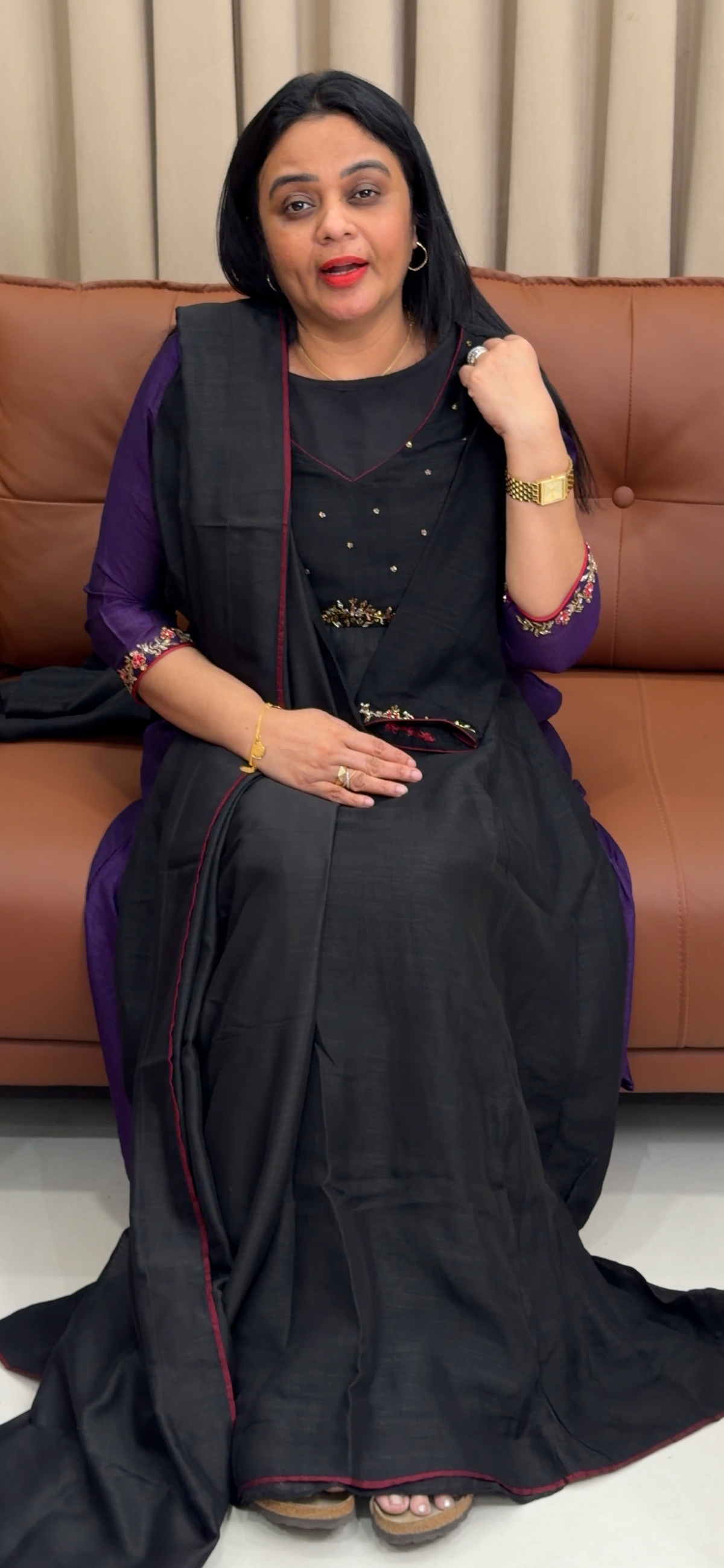 IHA'S IN-HOUSE SEMI RAW SILK TOP AND DUPATTA - IHA 35792