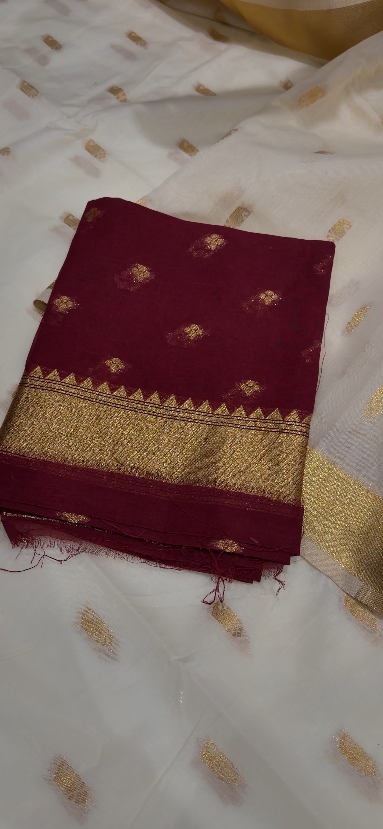 MUL CHANDERI SAREES - IHA 34113