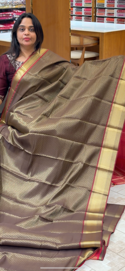 SEMI BROCADE SAREES - IHA 29096