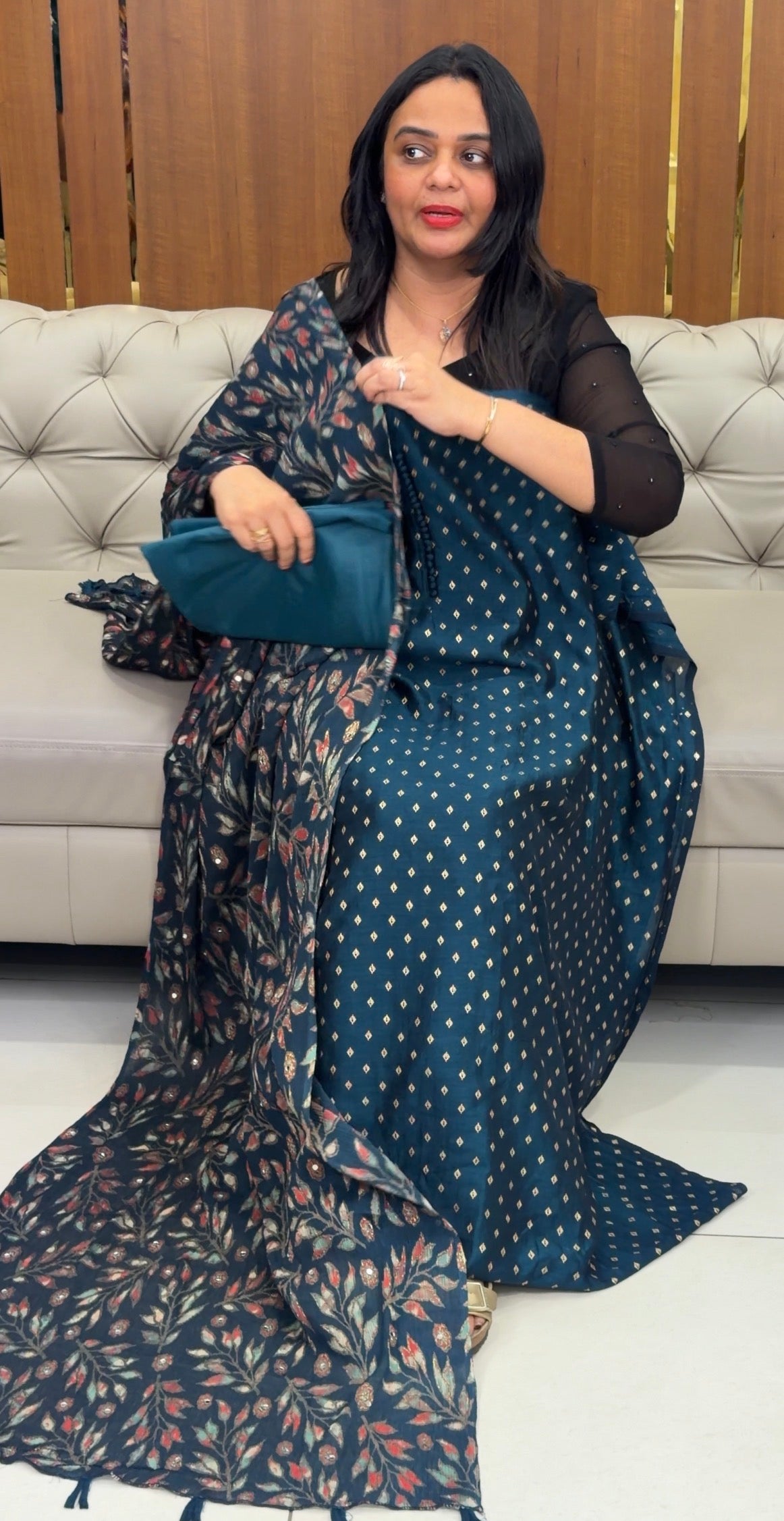 SEMI RAW SILK UNSTITCHED SALWAR SUITS - IHA 32330