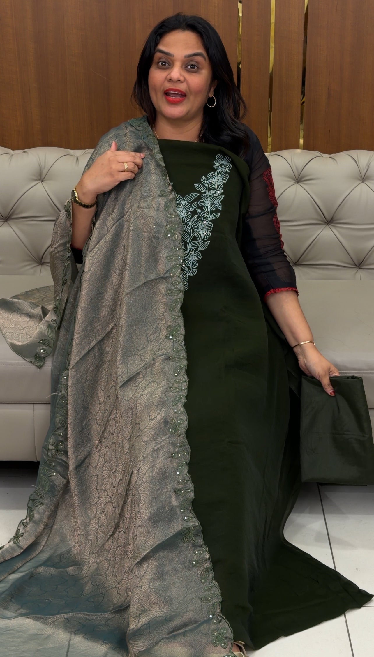 SEMI RAW SILK UNSTITCHED SALWAR SUITS - IHA 33517