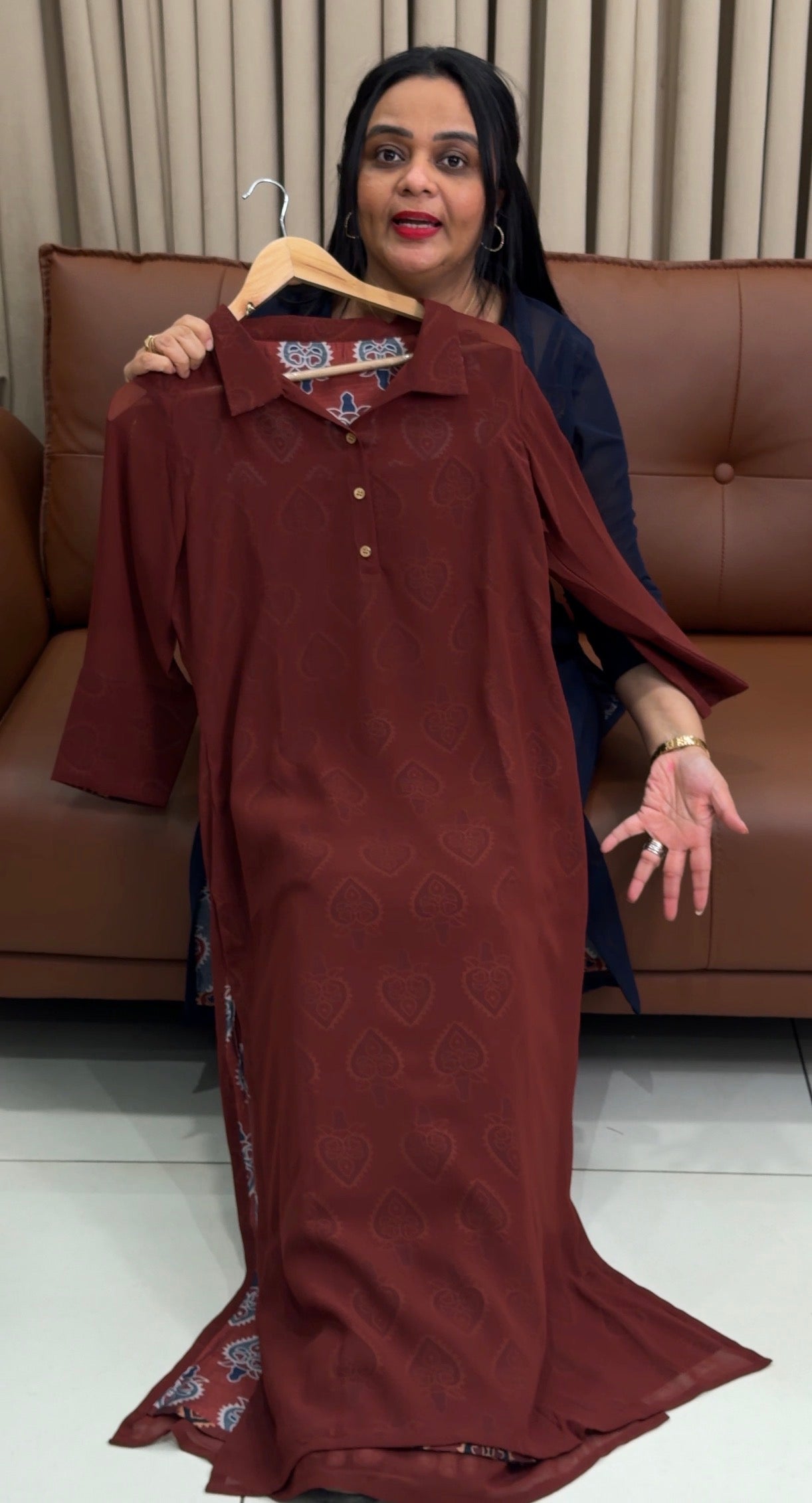 IHA'S IN-HOUSE GEORGETTE CO-ORDS SETS - IHA 34667