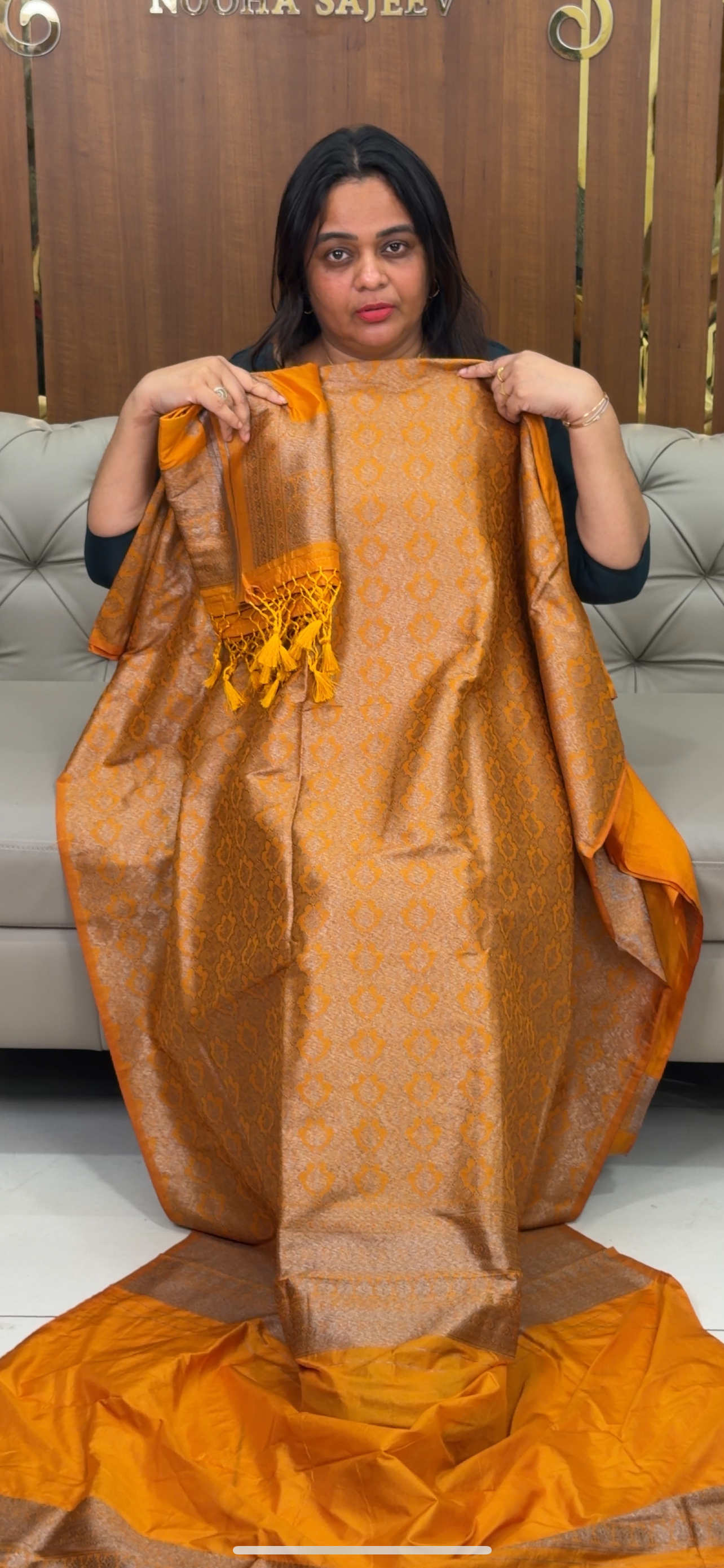 KATAN BANARASI UNSTITCHED SALWAR SUITS - IHA 28940