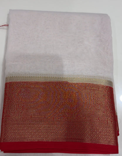 NYLON GEORGETTE SAREES - IHA 33174