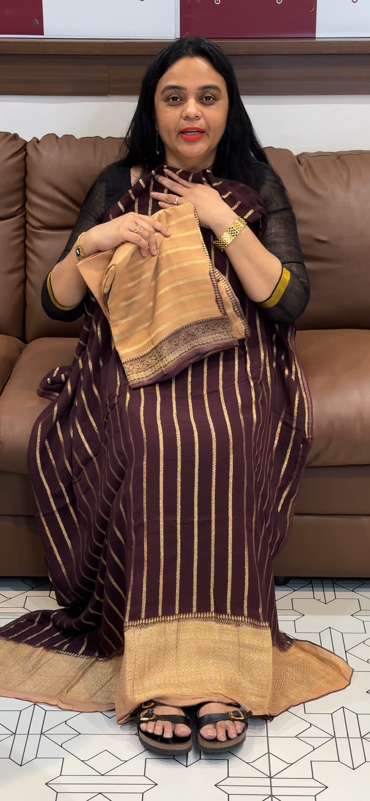 VISCOSE GEORGETTE UNSTITCHED SALWAR SUITS - IHA 35512