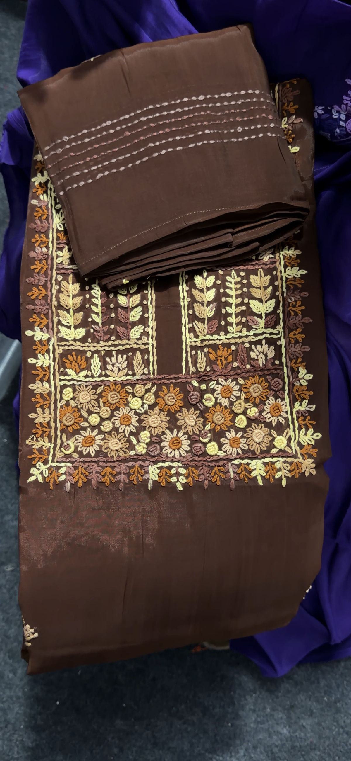 MALAI CHANDERI  UNSTITCHED SALWAR SUITS - IHA 36050