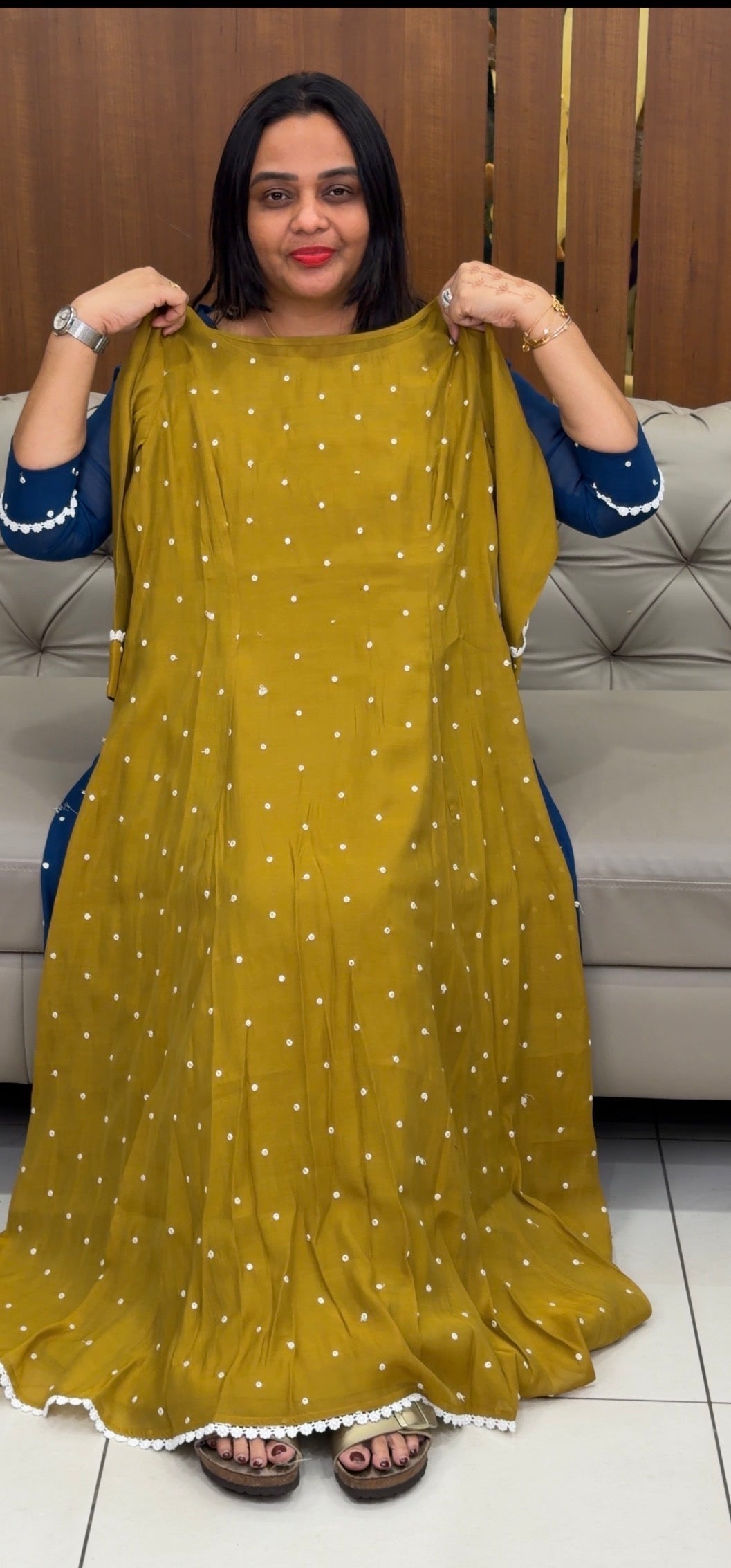 IHA'S IN-HOUSE MUL CHANDRI ALINE TOPS - IHA 31908