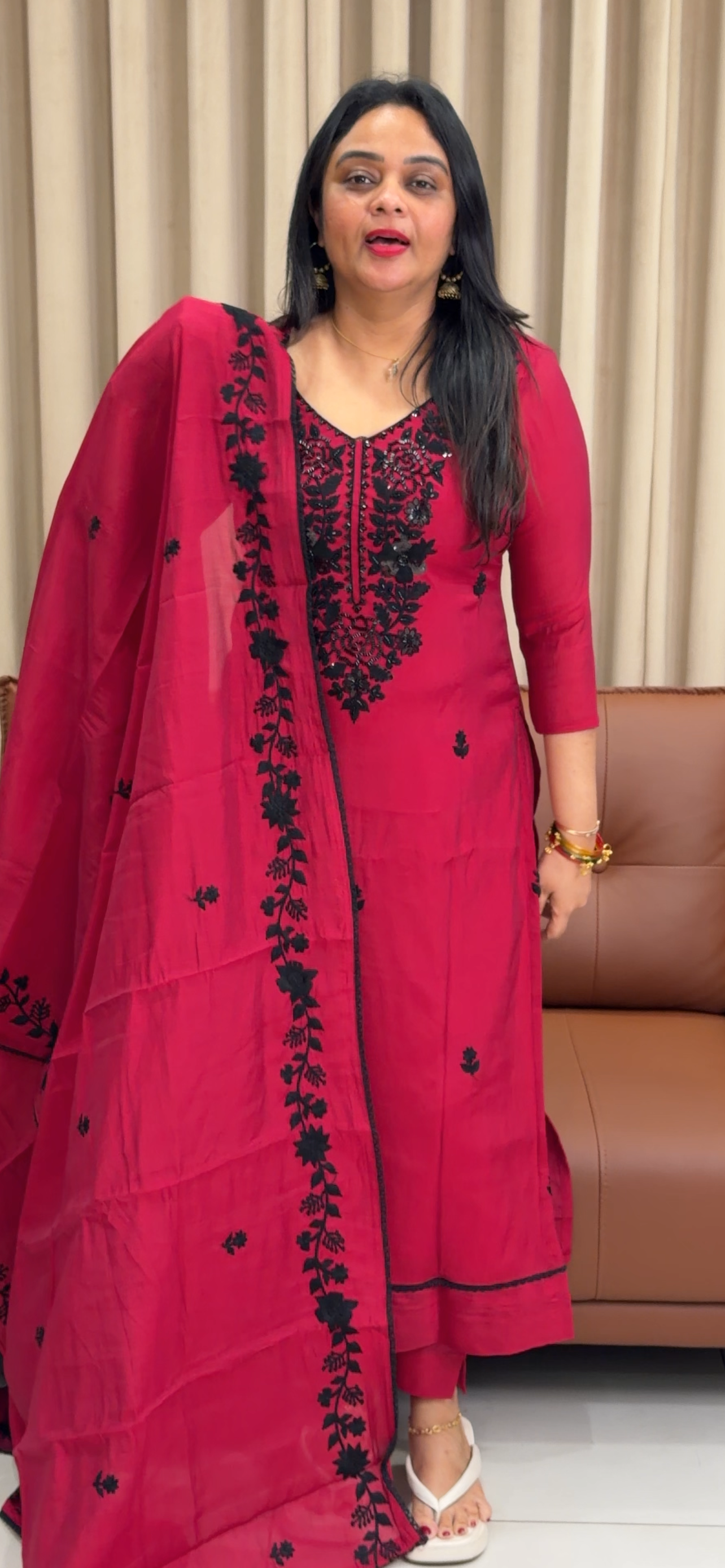 FORWARD HANDWORKED UNSTITCHED SALWAR SUITS - IHA 33849