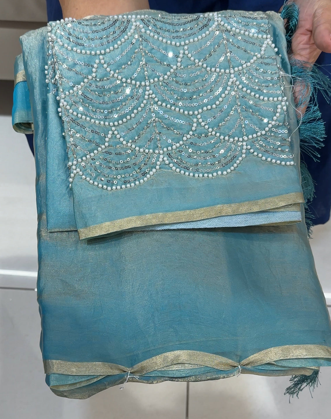 DESIGNER HAND WORKED SAREES - IHA 25964