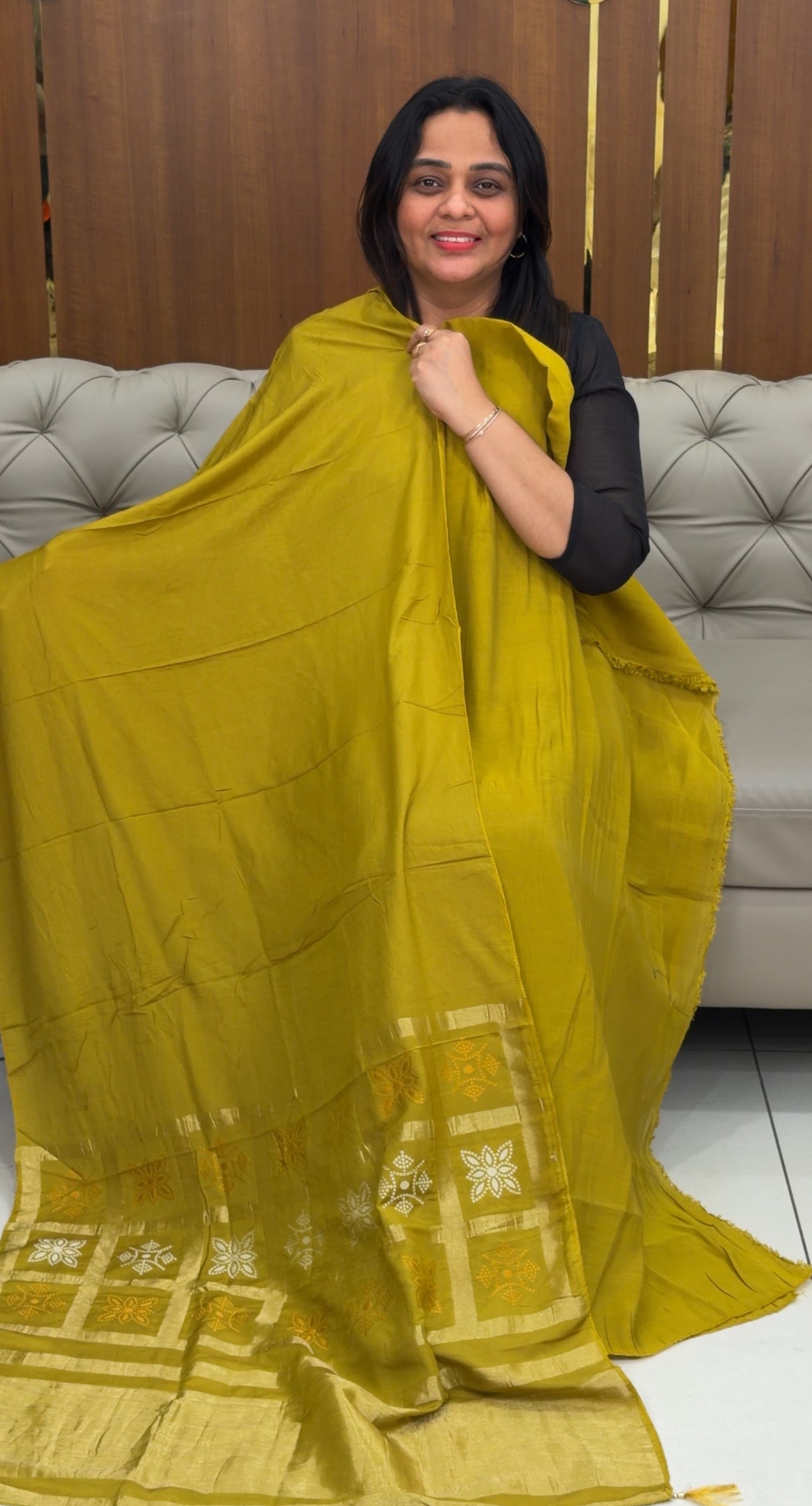 FORWARD MUL CHANDERI UNSTITCHED SALWAR SUITS - IHA 29313