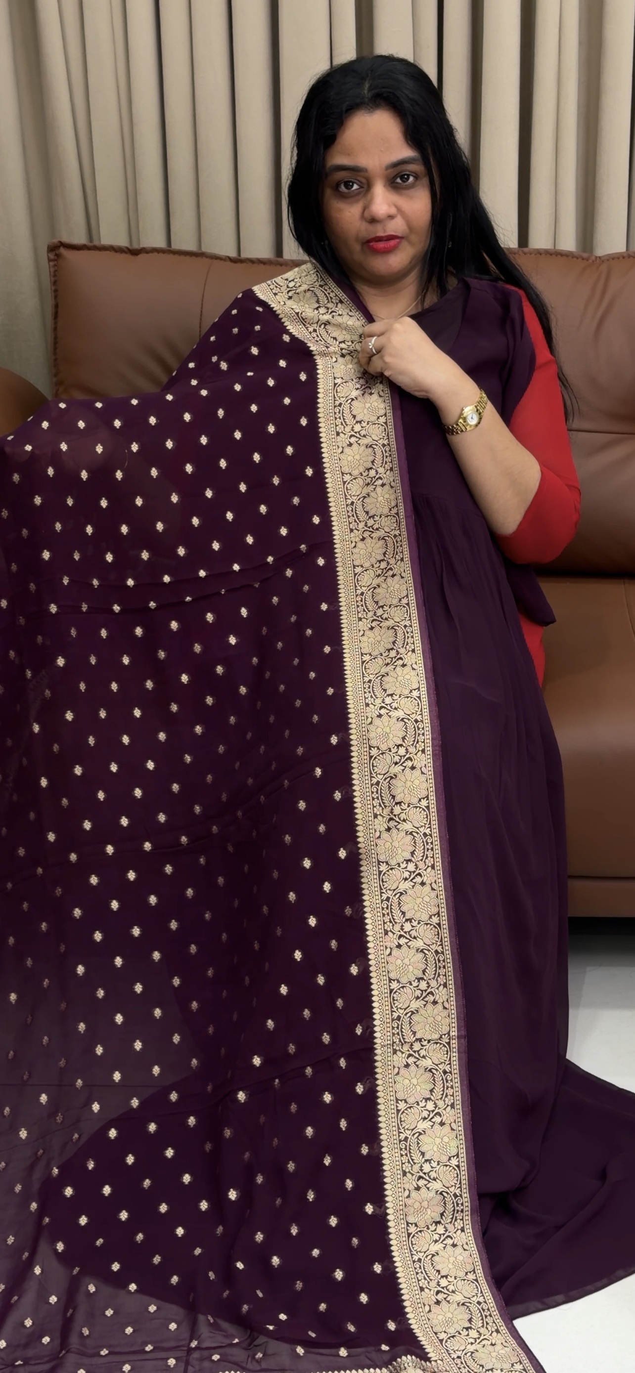 IHA'S IN-HOUSE ALIYA CUT TOP AND DUPATTA - IHA 34517