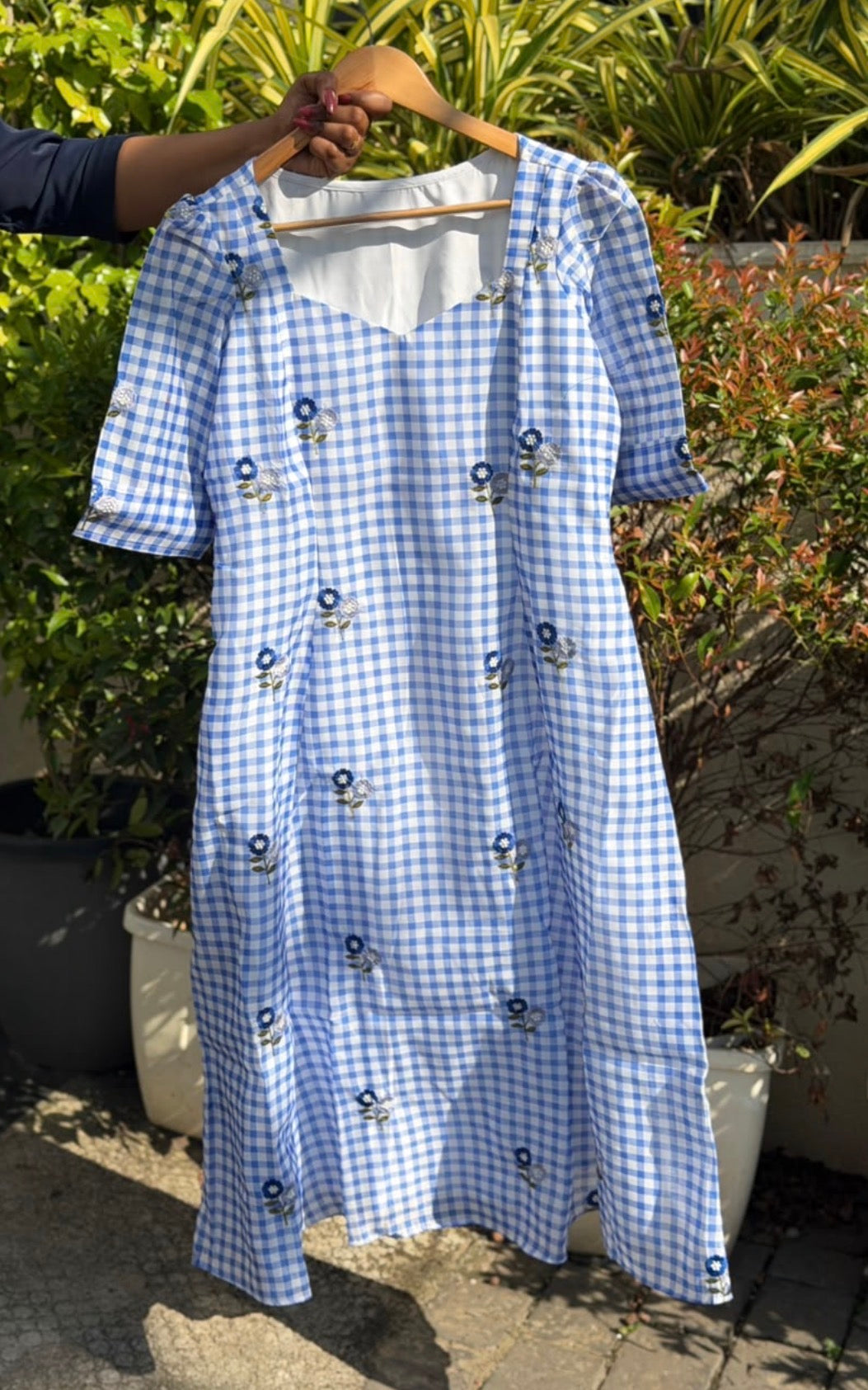 IHA'S IN-HOUSE MUL CHANDERI FROCKS - IHA 35699