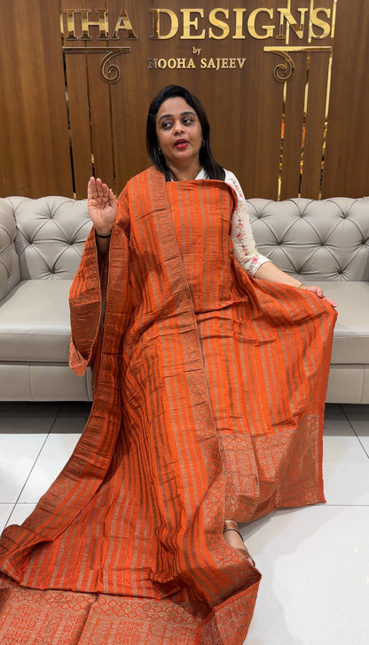 BANARASI UNSTITCHED SALWAR SUITS - IHA 28816