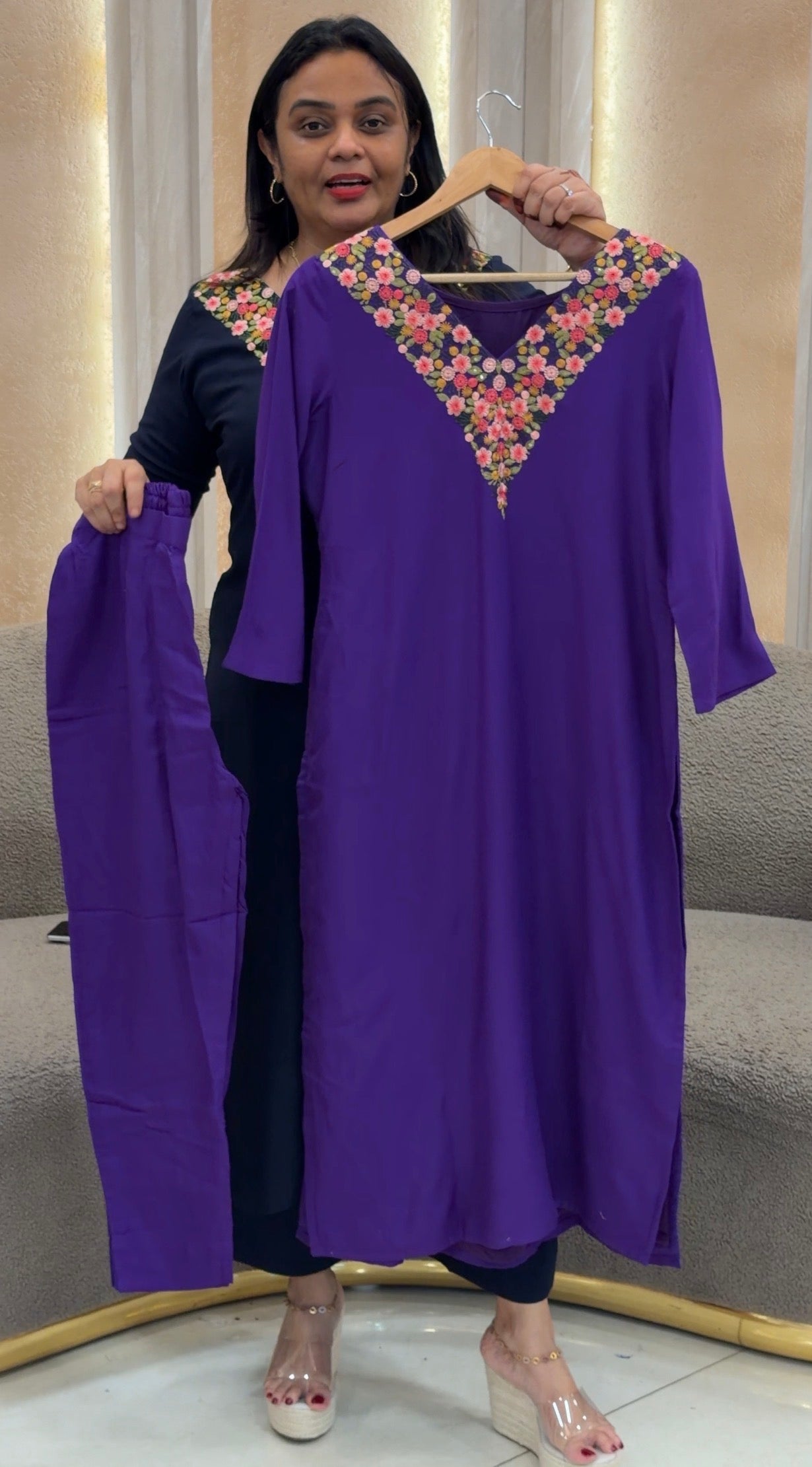 IHA'S IN-HOUSE RAYON TOP AND BOTTOM - IHA 32949