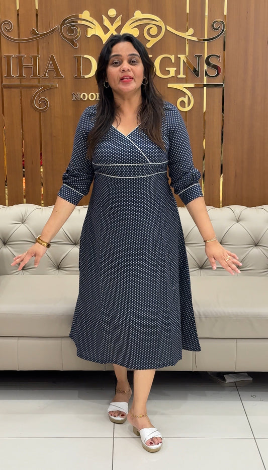 IHA'S IN-HOUSE COTTON LONG FROCKS - IHA 29123