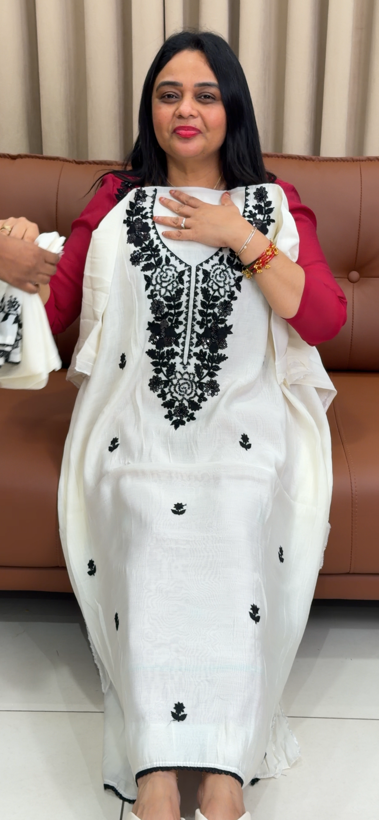 FORWARD HANDWORKED UNSTITCHED SALWAR SUITS - IHA 33849