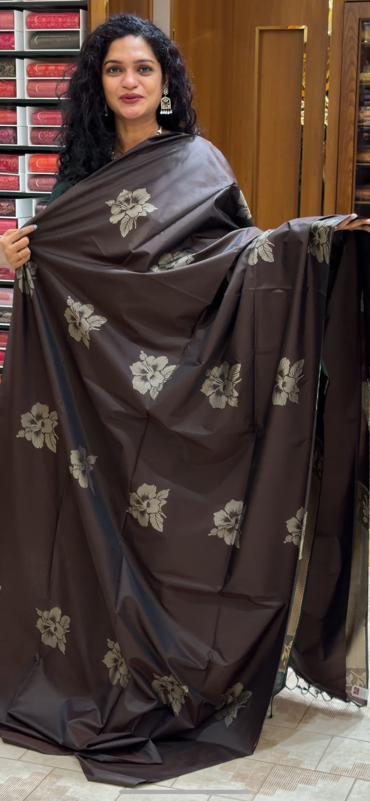 SEMI KANCHIPURAM SAREES - IHA 29297
