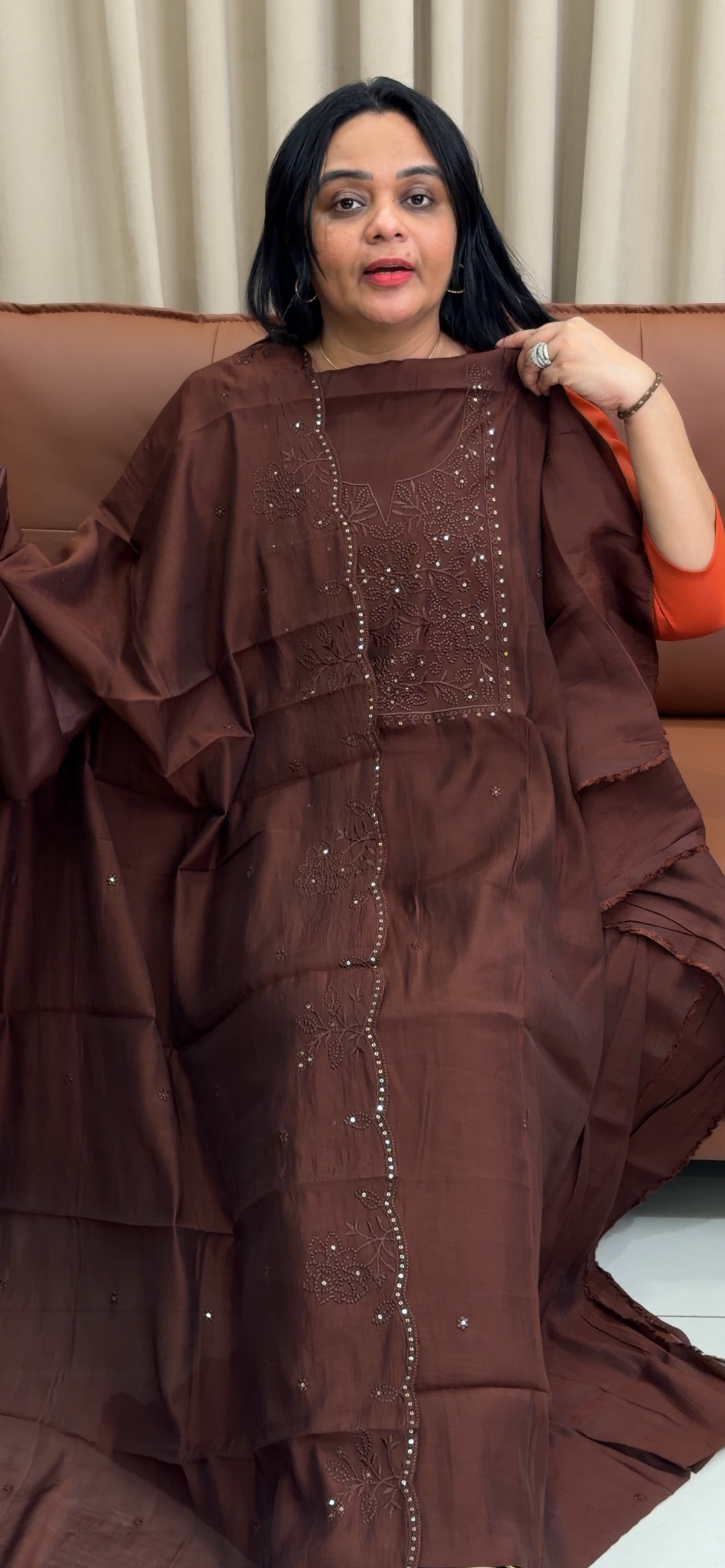 RAW SILK UNSTITCHED SALWAR SUITS - IHA 35221