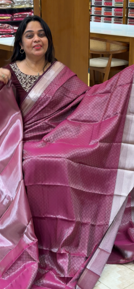SEMI BROCADE SAREES - IHA 29093