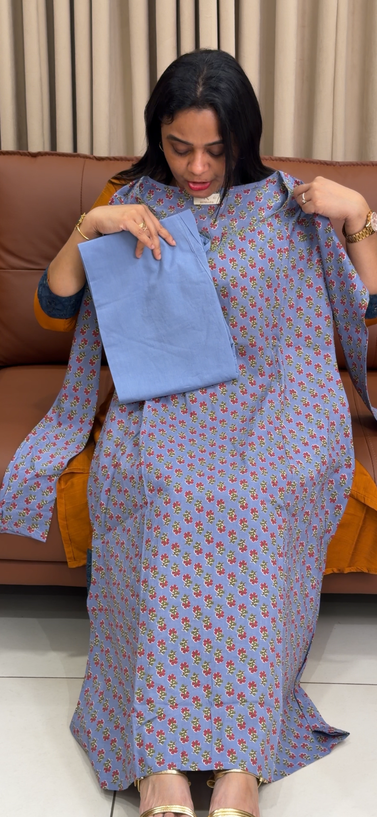PRINTED COTTON CO-ORDS SETS -  IHA 34351