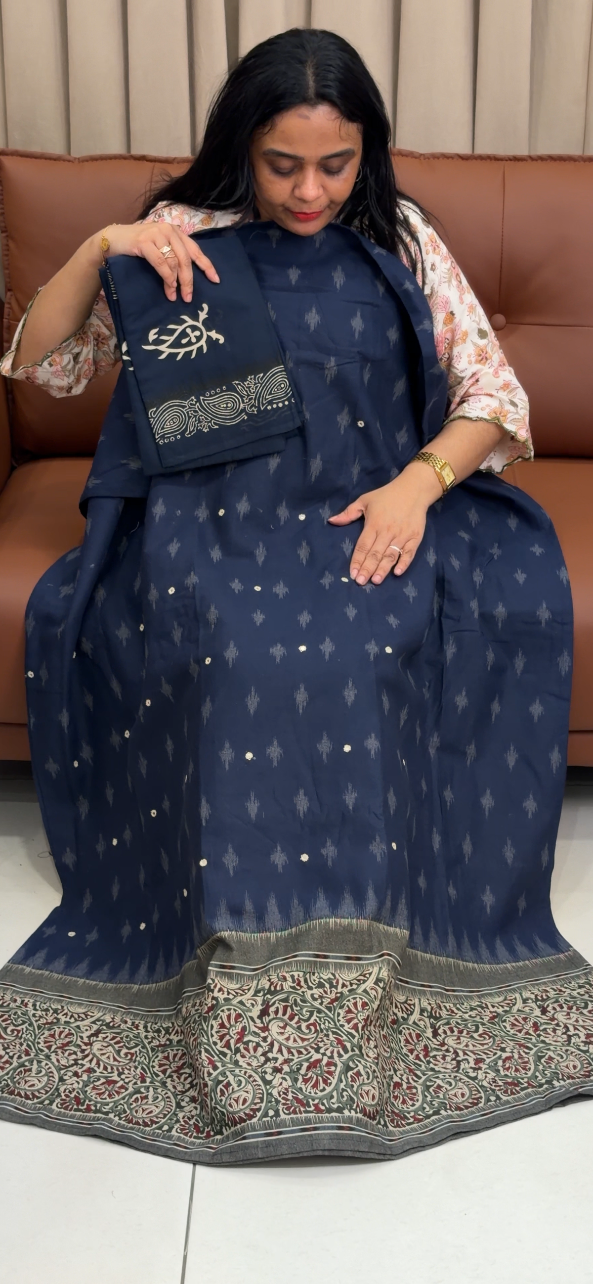 COTTON UNSTITCHED SALWAR SUITS - IHA 35897