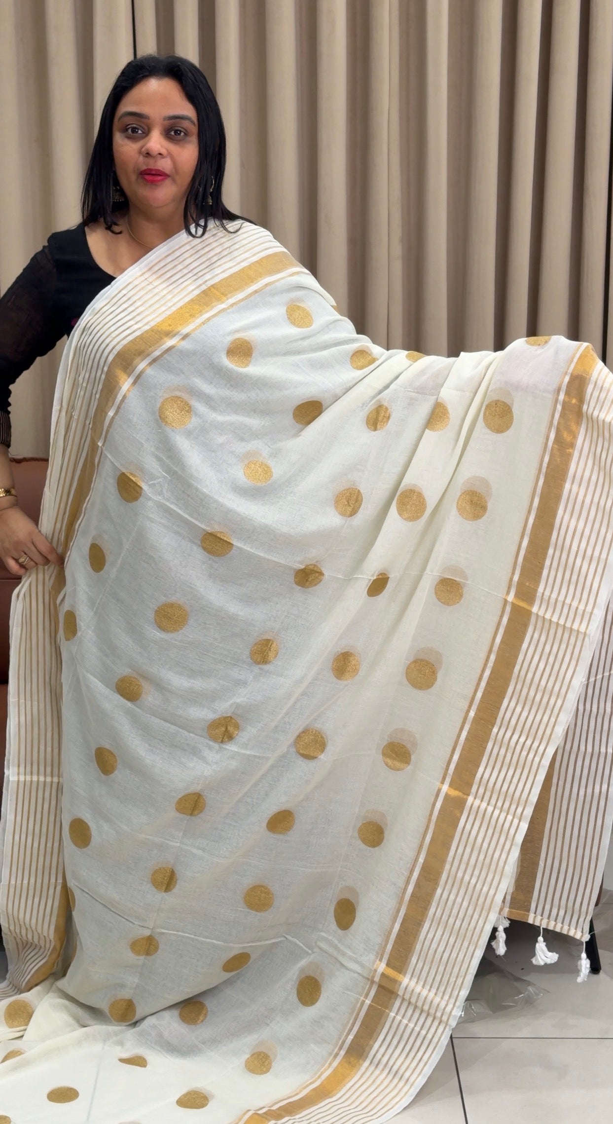 MUL COTTON SAREES - IHA 34002