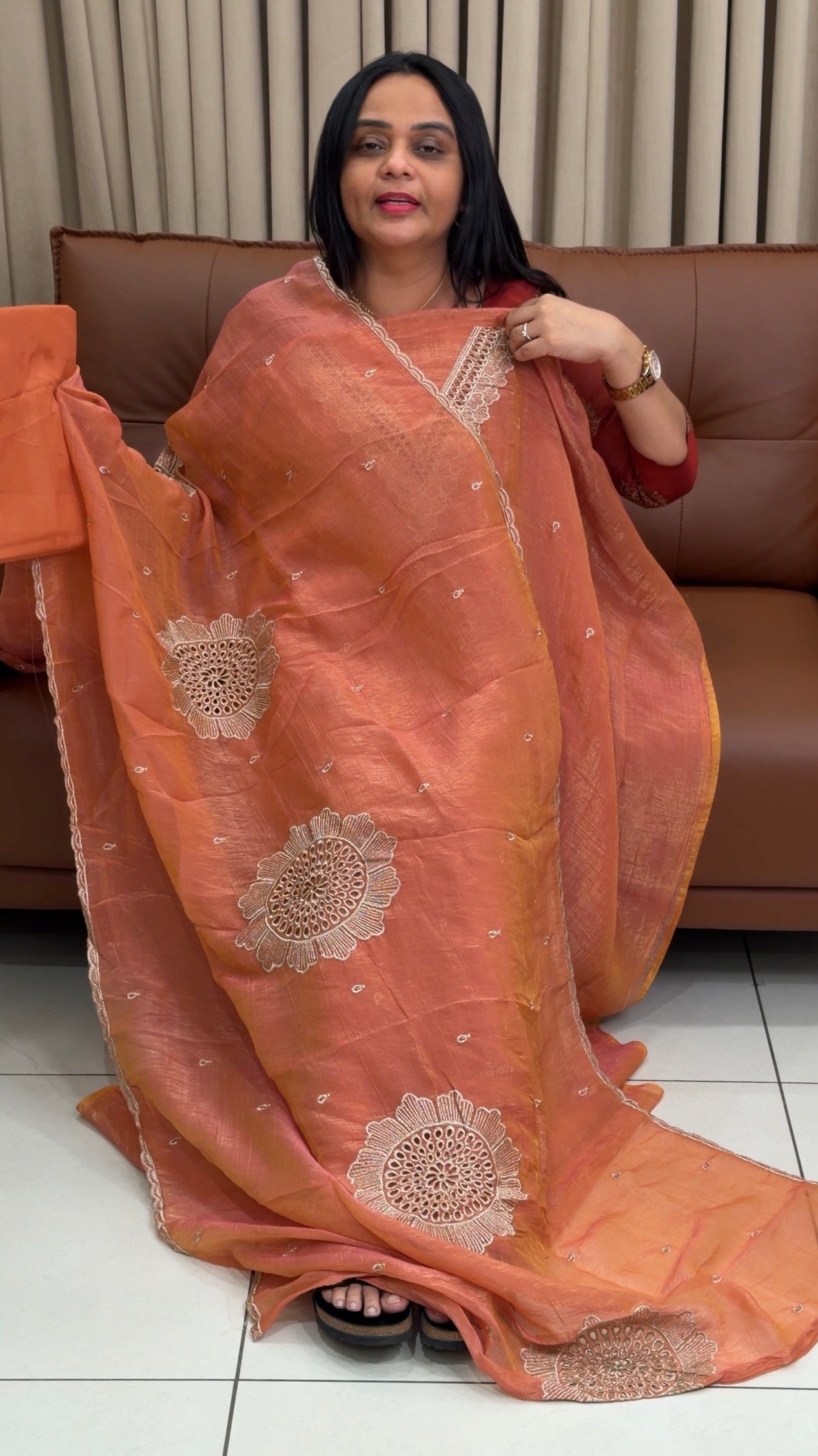 SEMI RAW SILK UNSTITCHED SALWAR SUITS - IHA 34704