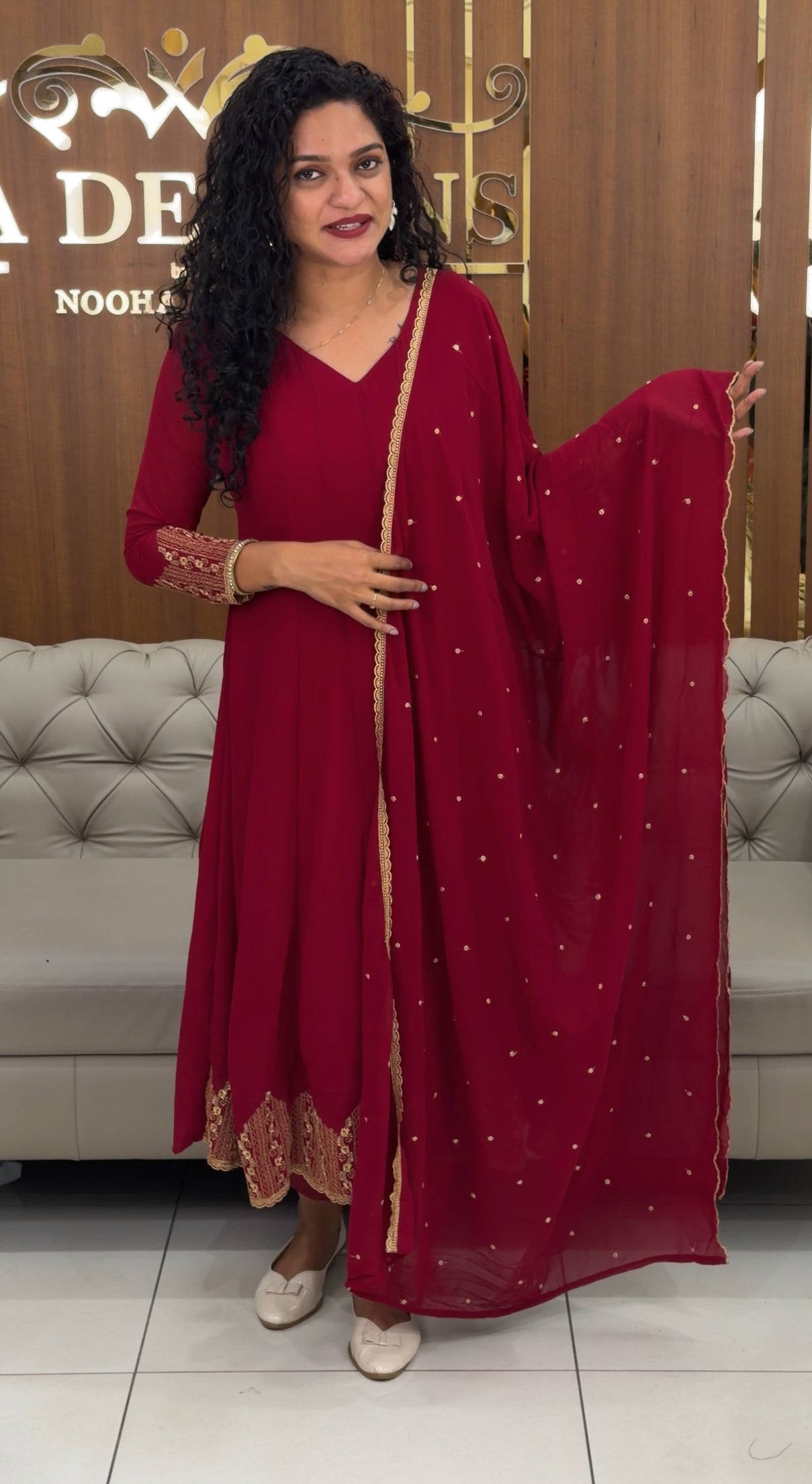 GEORGETTE TOP ,BOTTOM AND DUPATTA - IHA 29358