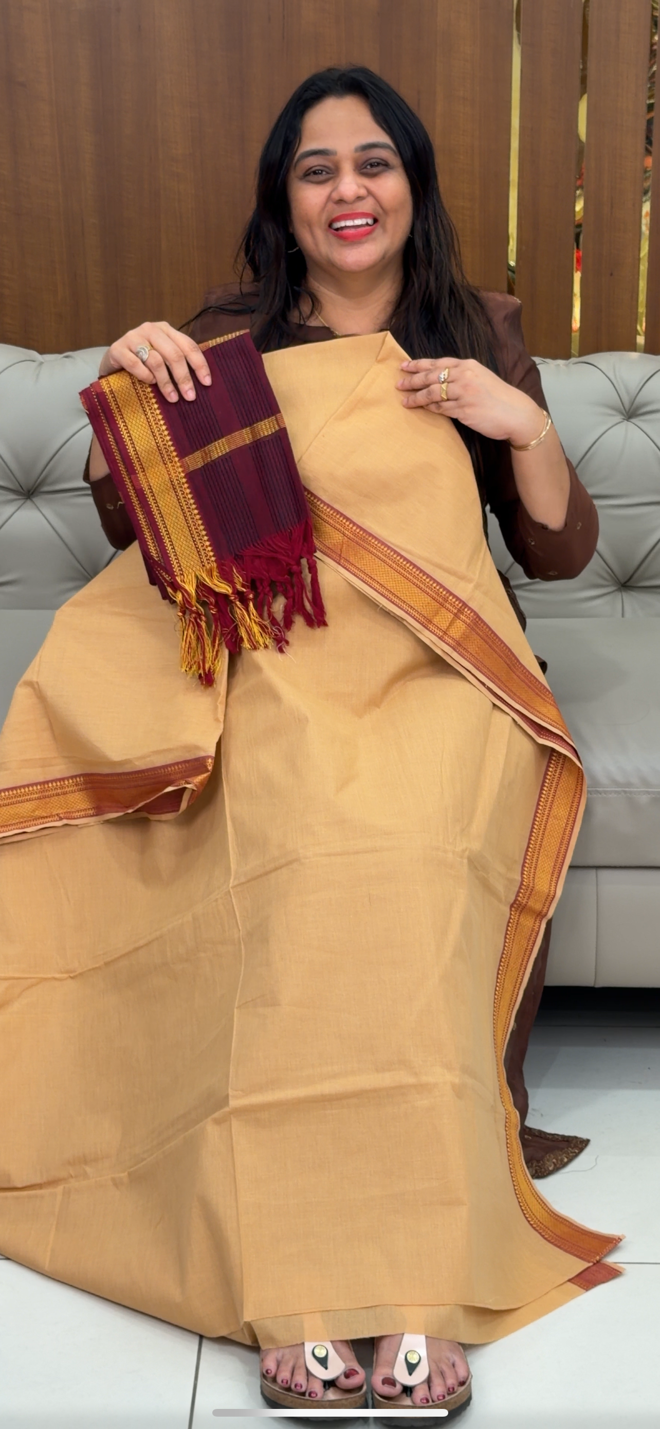 HANDLOOM COTTON UNSTITCHED SALWAR SUITS - IHA 29287