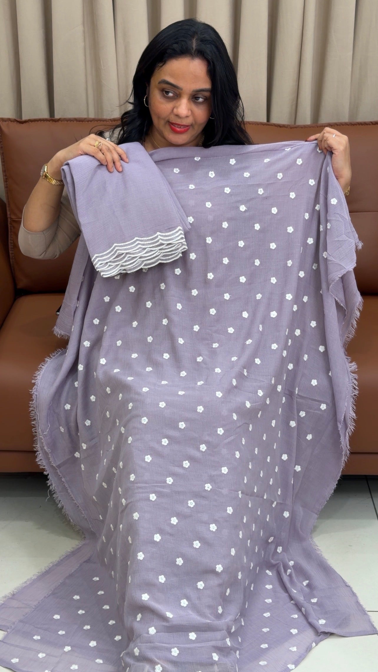 MUL CRUSHED UNSTITCHED SALWAR SUITS - IHA 33343