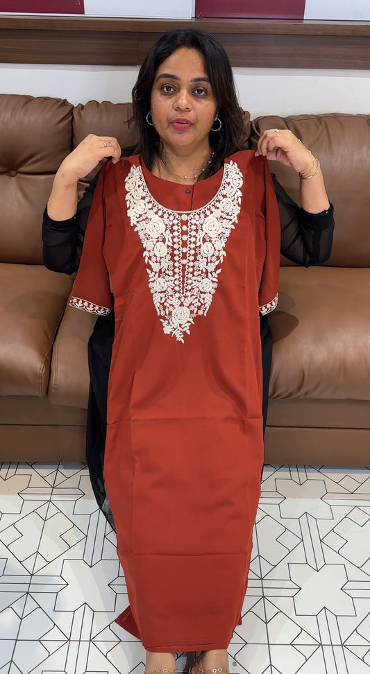 LUCKNOWI CHIKANKARI TOPS - IHA 26201