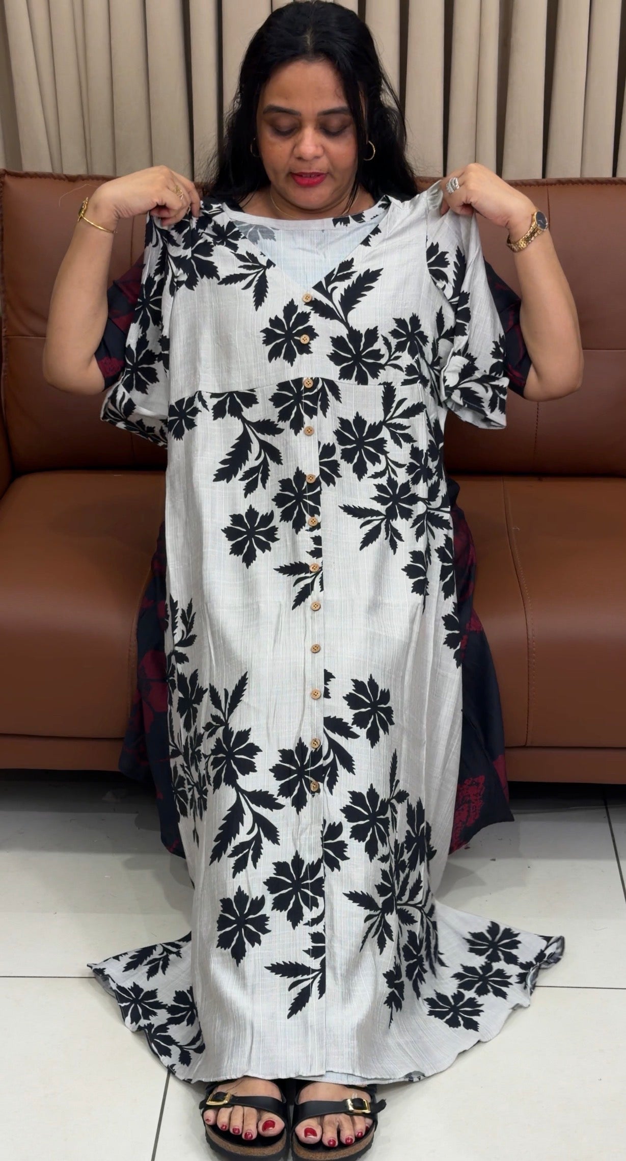 IHA'S IN-HOUSE PRINTED FROCKS - IHA 34659