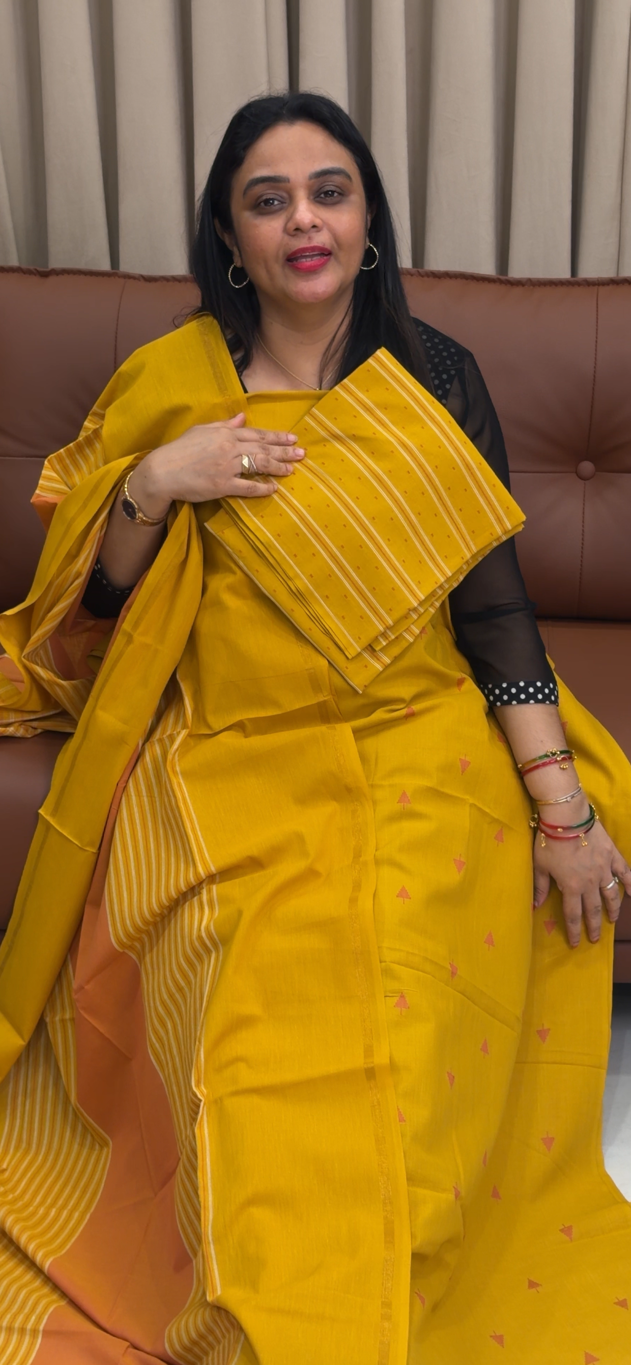 HANDLOOM COTTON UNSTITCHED SALWAR SUITS - IHA 33915