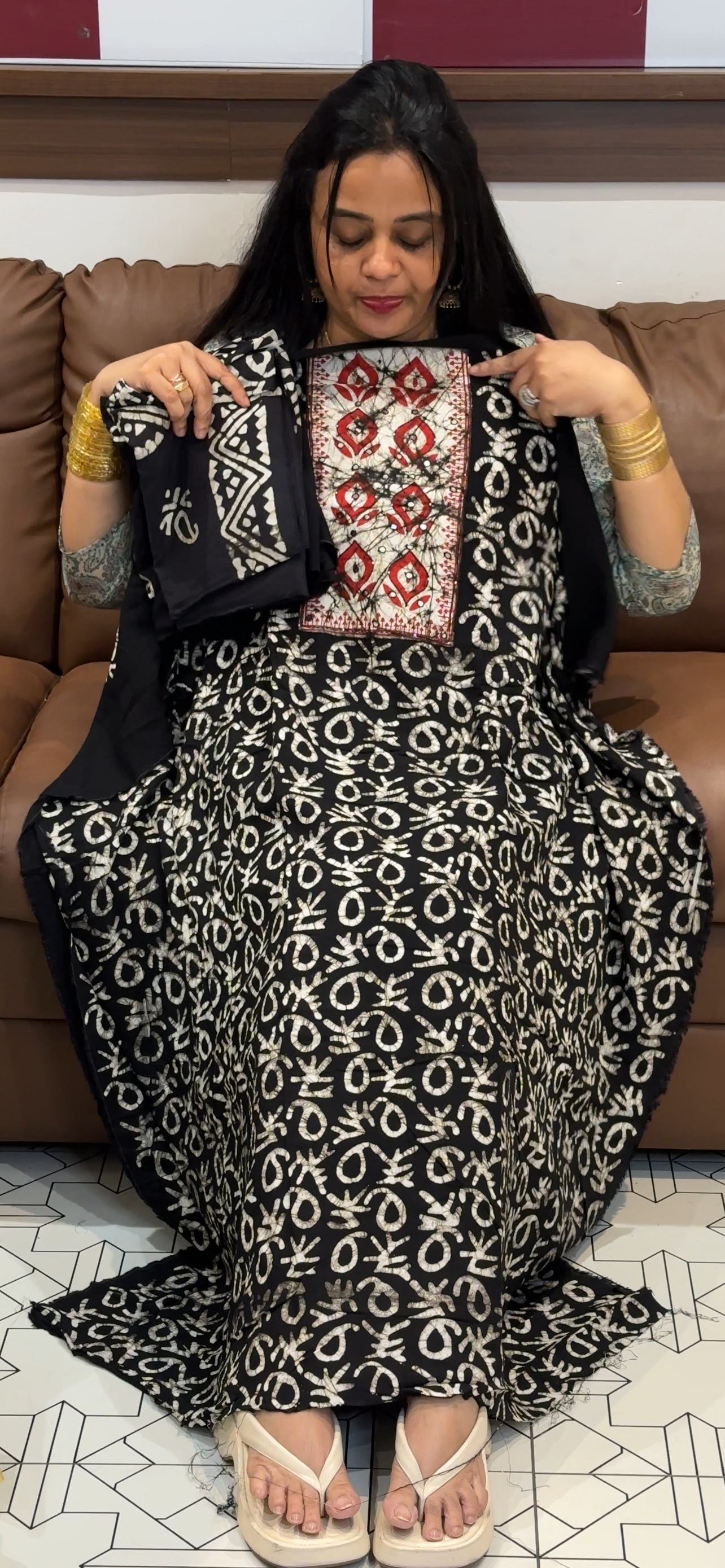 OFFER SALES UNSTITCHED SALWAR SUITS - IHA 34976