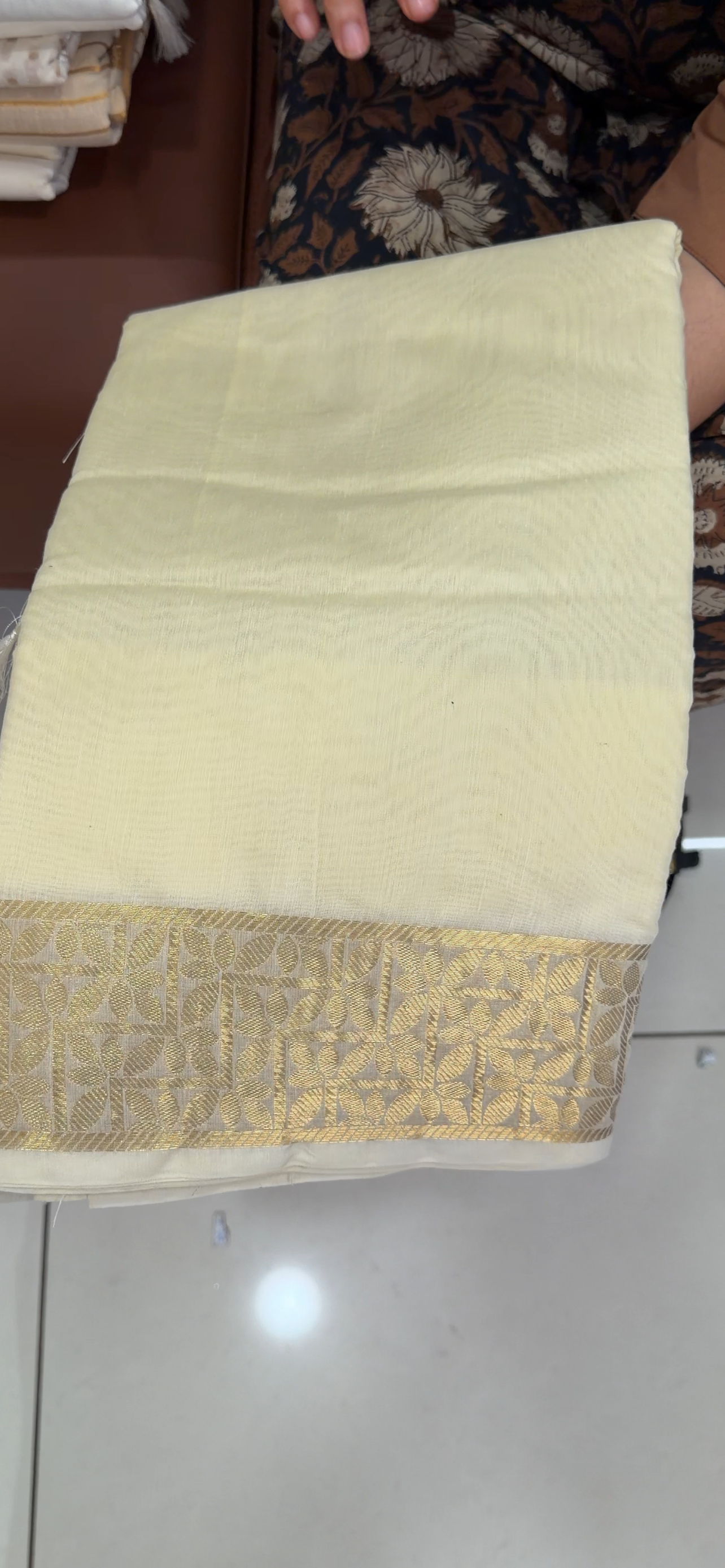 MUL CHANDERI SAREES - IHA 34096