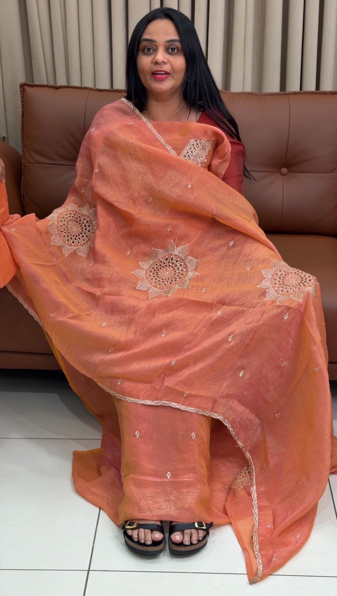 SEMI RAW SILK UNSTITCHED SALWAR SUITS - IHA 34704